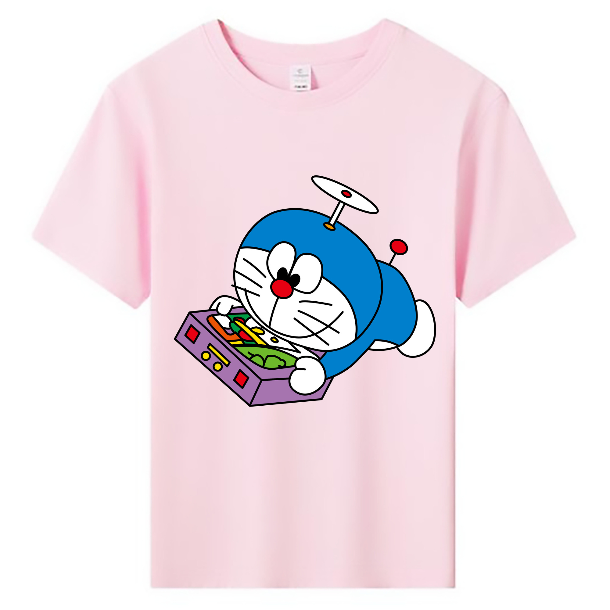 （画像用） ドラえもん Doraemon 綿100％キッズTシャツ（フロントプリント）