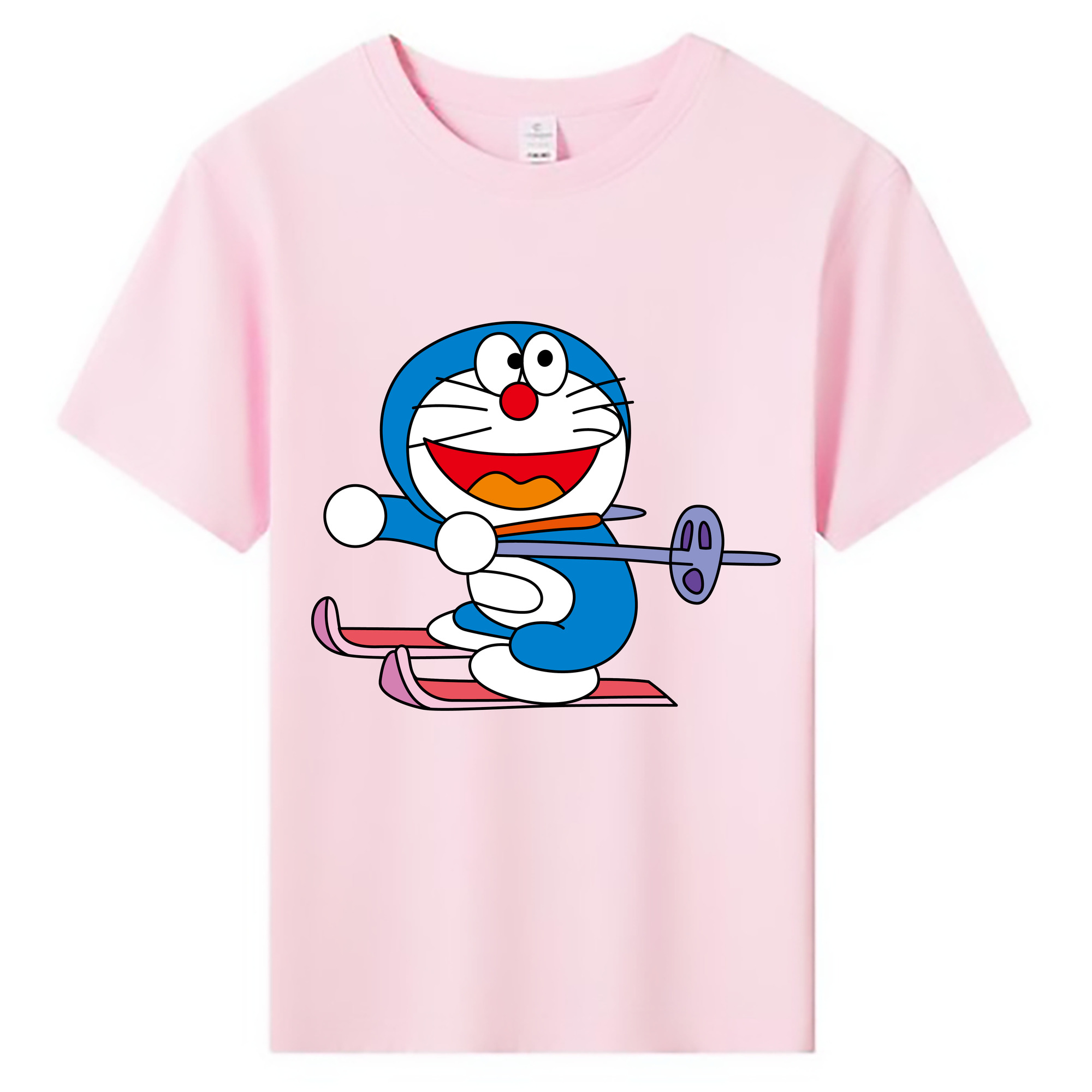 （画像用） ドラえもん Doraemon 綿100％キッズTシャツ（フロントプリント）