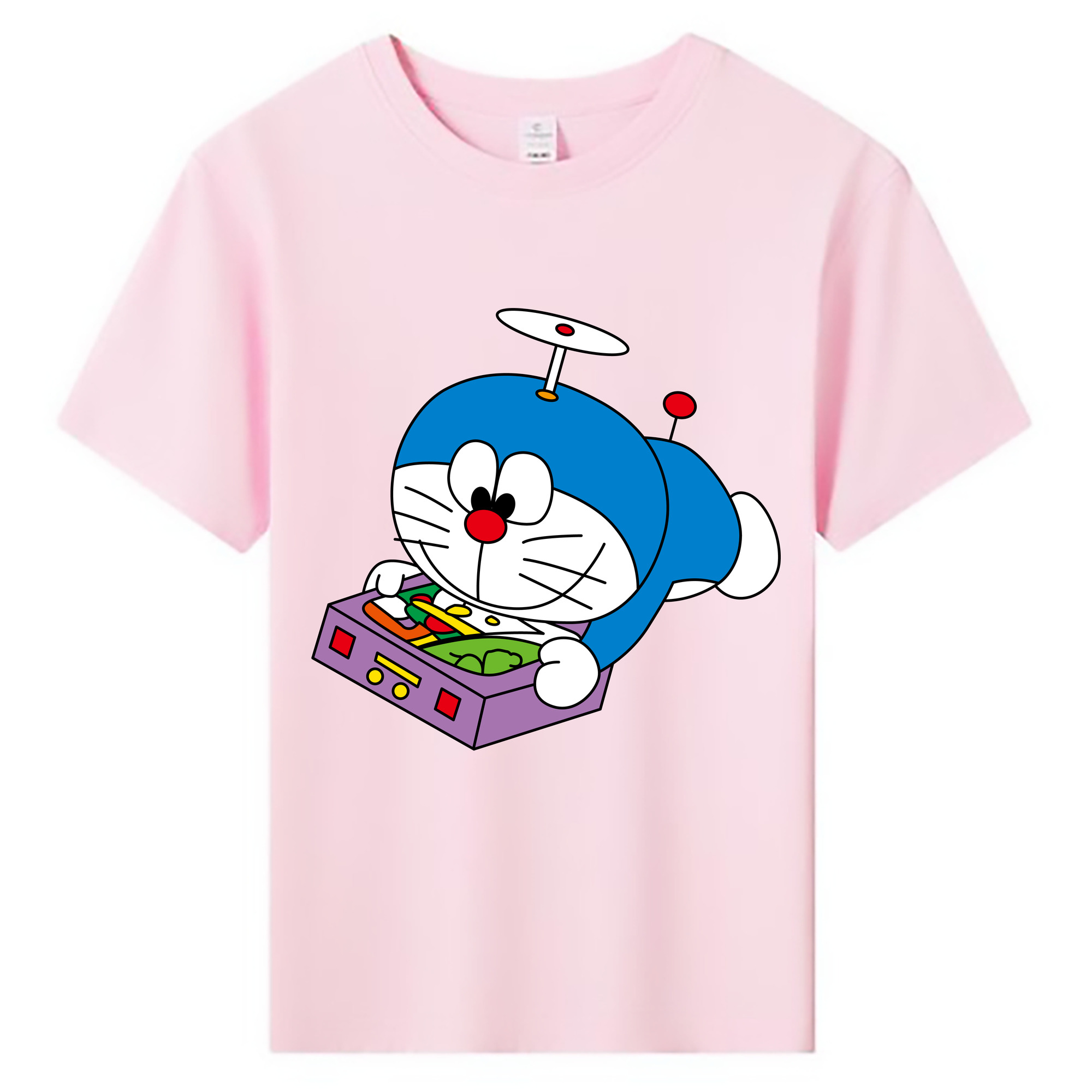 （画像用） ドラえもん Doraemon 綿100％キッズTシャツ（フロントプリント）