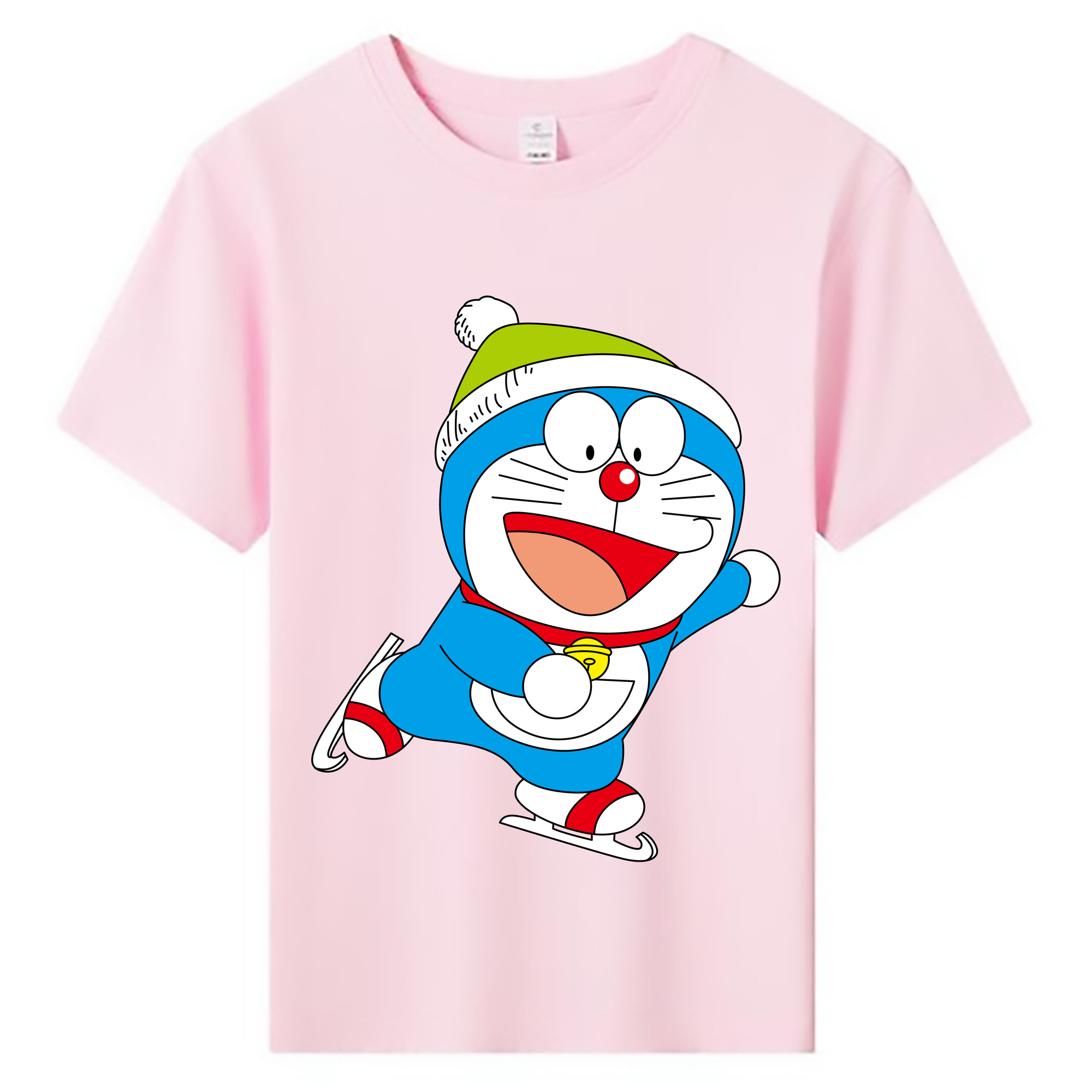 （画像用） ドラえもん Doraemon 綿100％キッズTシャツ（フロントプリント）
