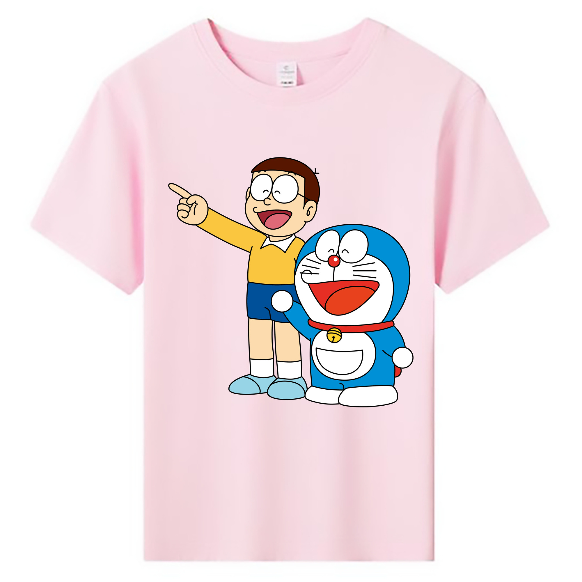 （画像用） ドラえもん 野比 のび太 Doraemon Nobita Nobi 綿100％キッズTシャツ（フロントプリント）