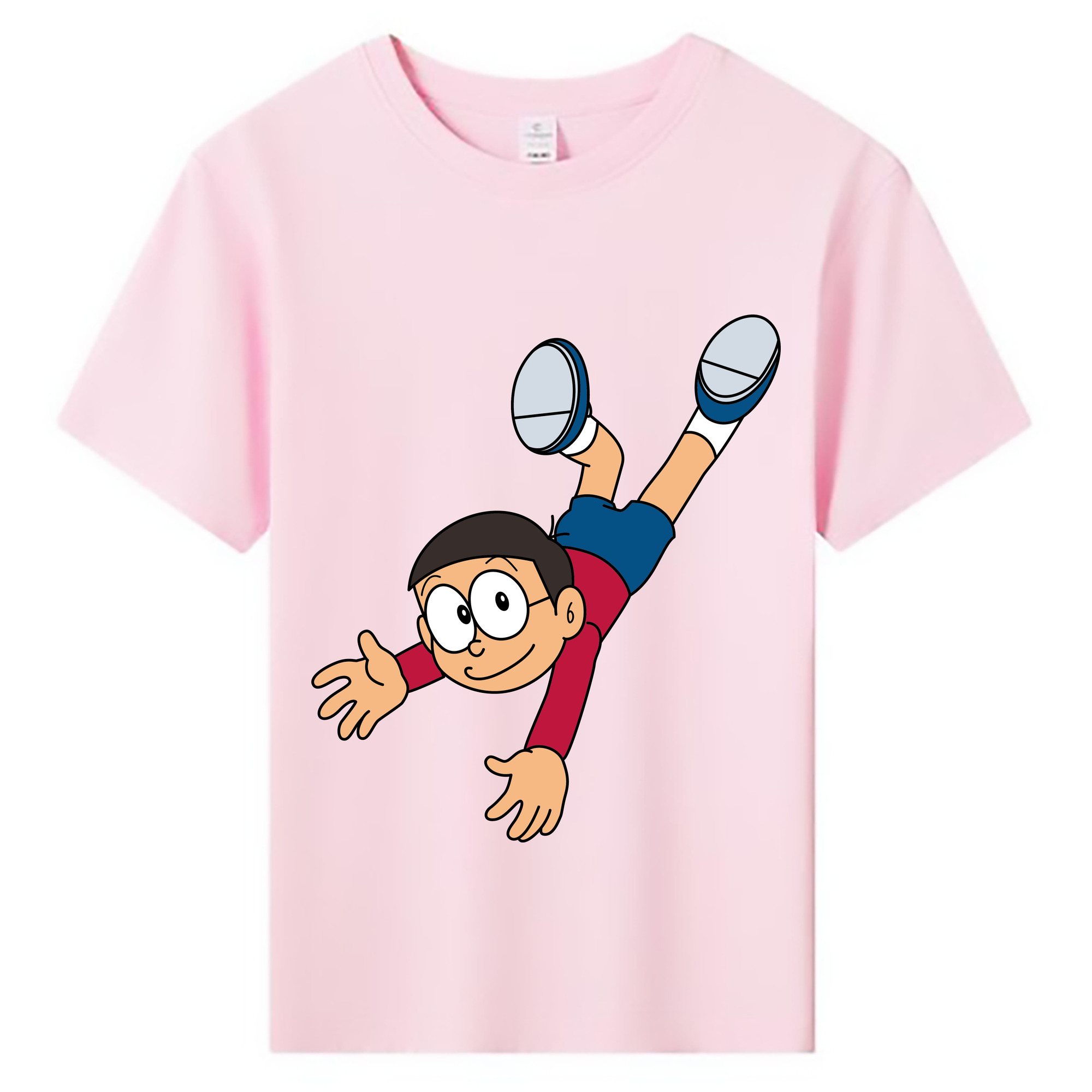 （画像用） ドラえもん 野比 のび太 Doraemon Nobita Nobi 綿100％キッズTシャツ（フロントプリント）