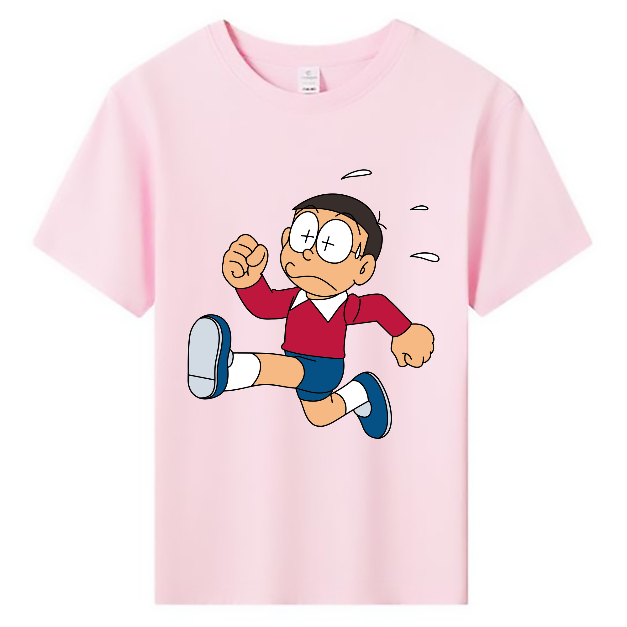 （画像用） ドラえもん 野比 のび太 Doraemon Nobita Nobi 綿100％キッズTシャツ（フロントプリント）