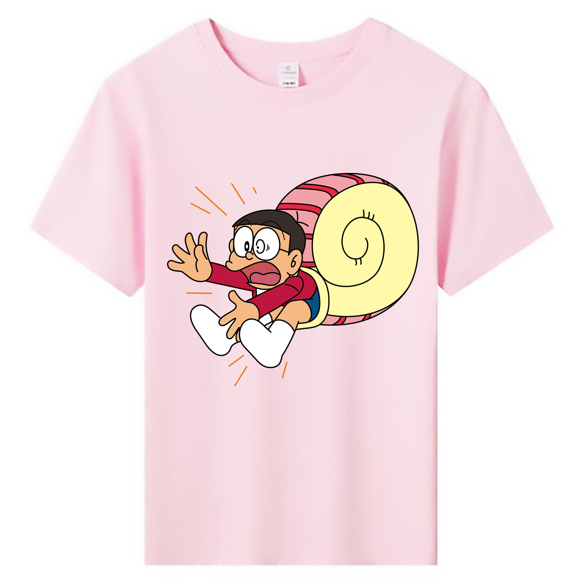 （画像用） ドラえもん 野比 のび太 Doraemon Nobita Nobi 綿100％キッズTシャツ（フロントプリント）
