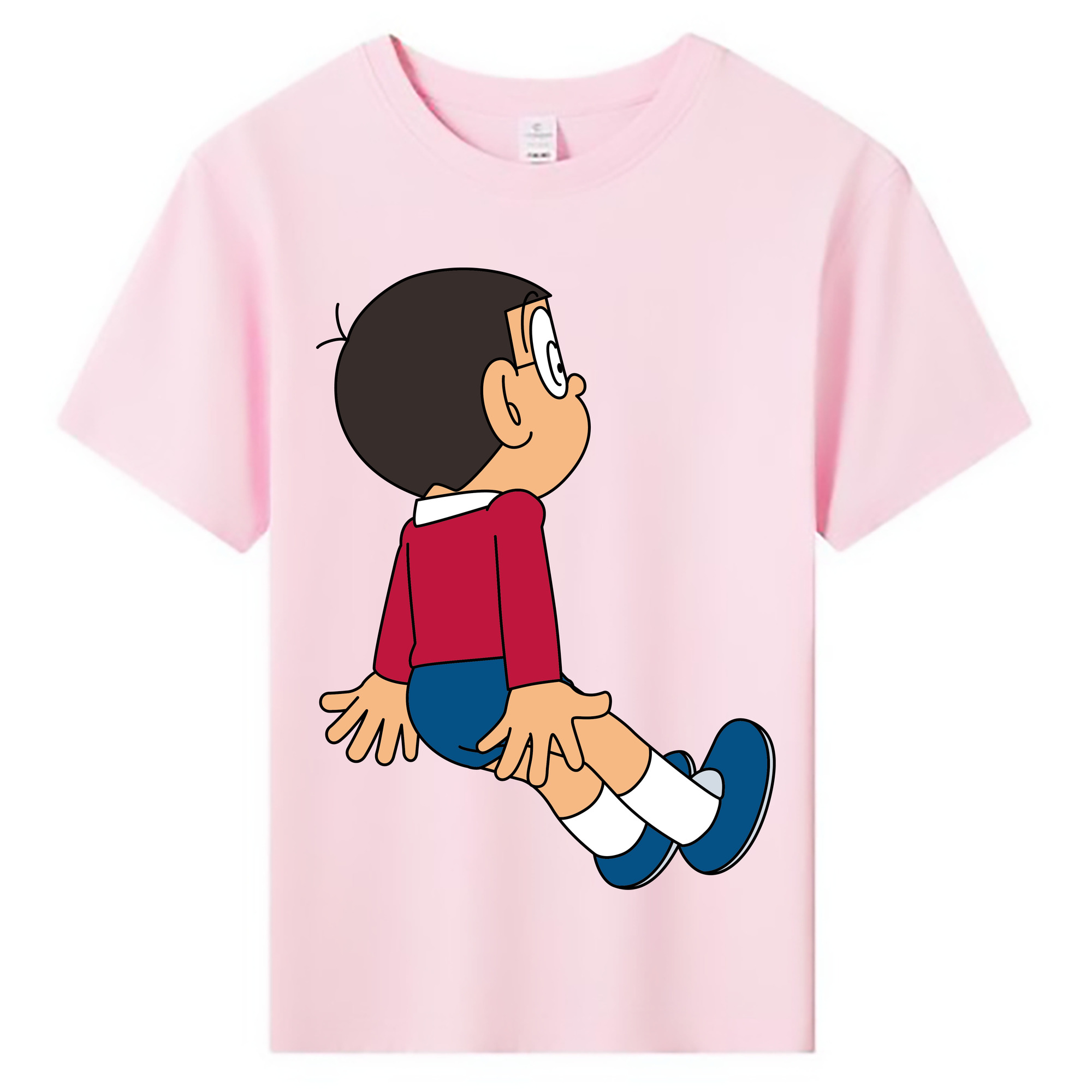 （画像用） ドラえもん 野比 のび太 Doraemon Nobita Nobi 綿100％キッズTシャツ（フロントプリント）