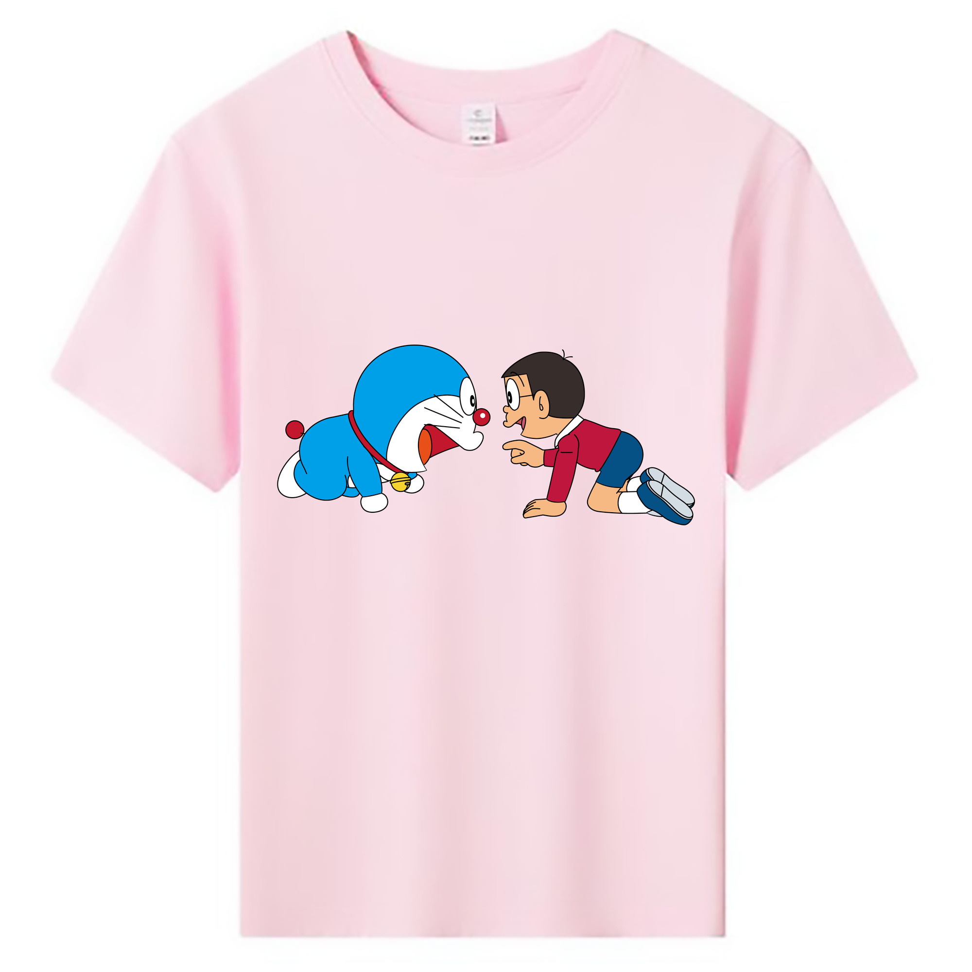 （画像用） ドラえもん 野比 のび太 Doraemon Nobita Nobi 綿100％キッズTシャツ（フロントプリント）
