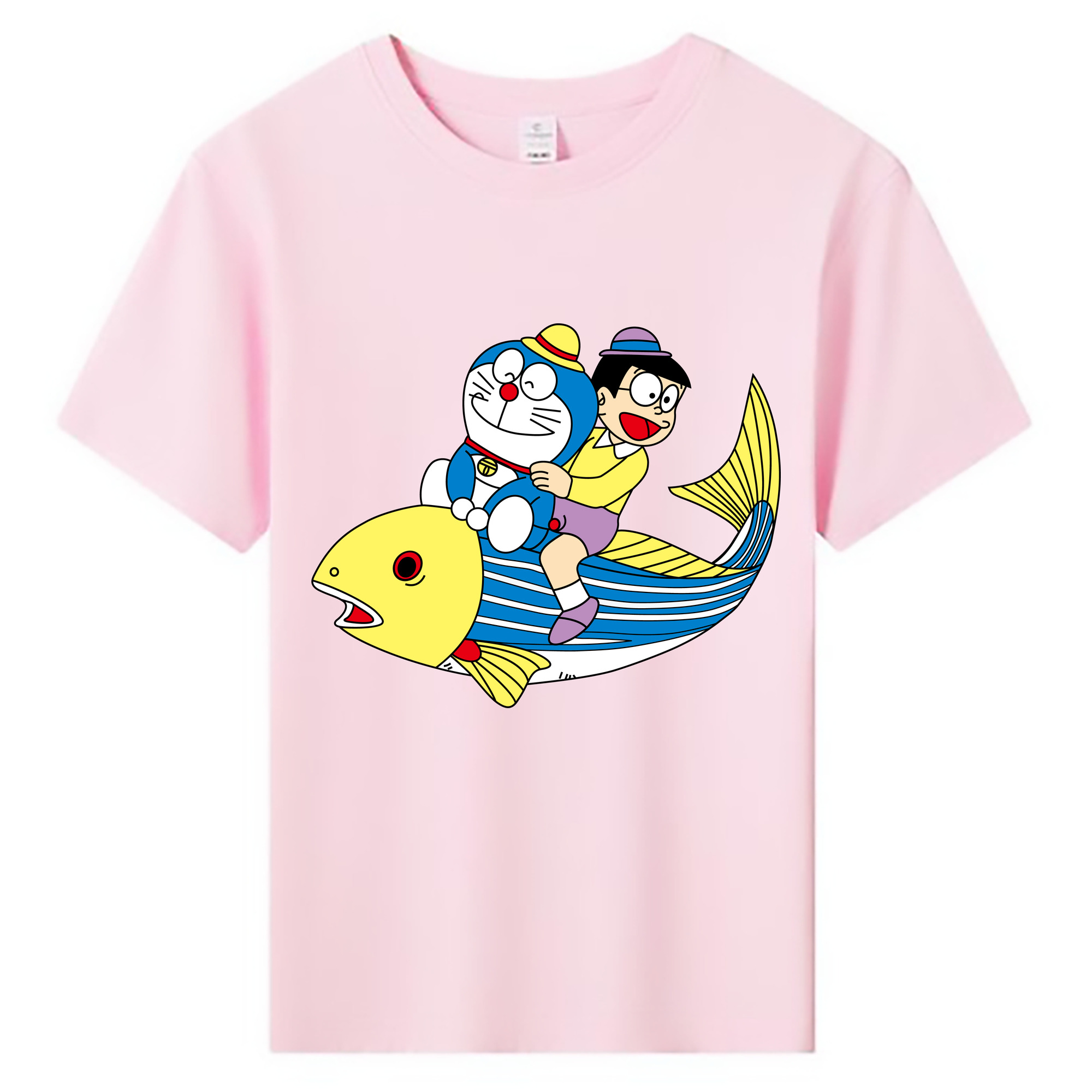 （画像用） ドラえもん 野比 のび太 Doraemon Nobita Nobi 綿100％キッズTシャツ（フロントプリント）