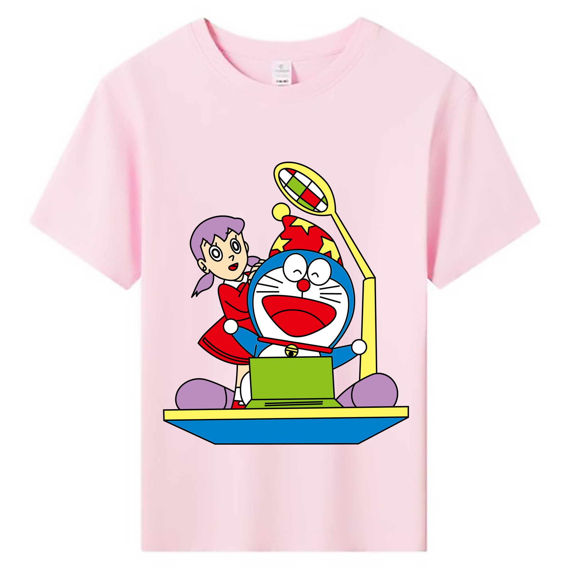 （画像用） ドラえもん みなもと しずか Doraemon Shizuka Minamoto 綿100％キッズTシャツ（フロントプリント）