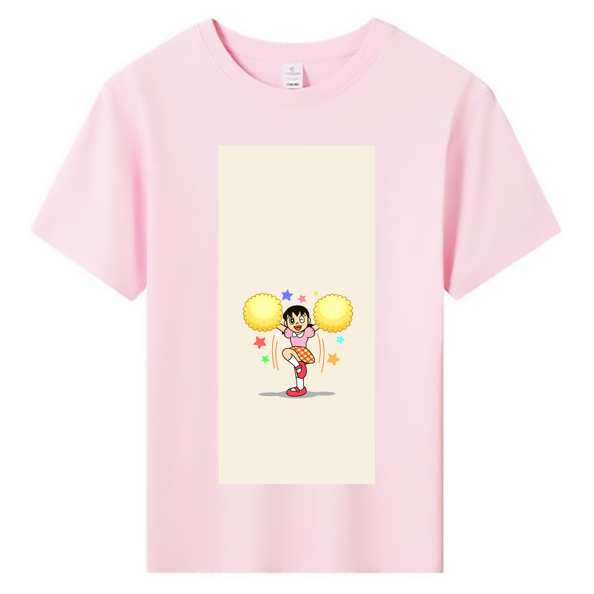 （画像用） ドラえもん みなもと しずか Doraemon Shizuka Minamoto 綿100％キッズTシャツ（フロントプリント）