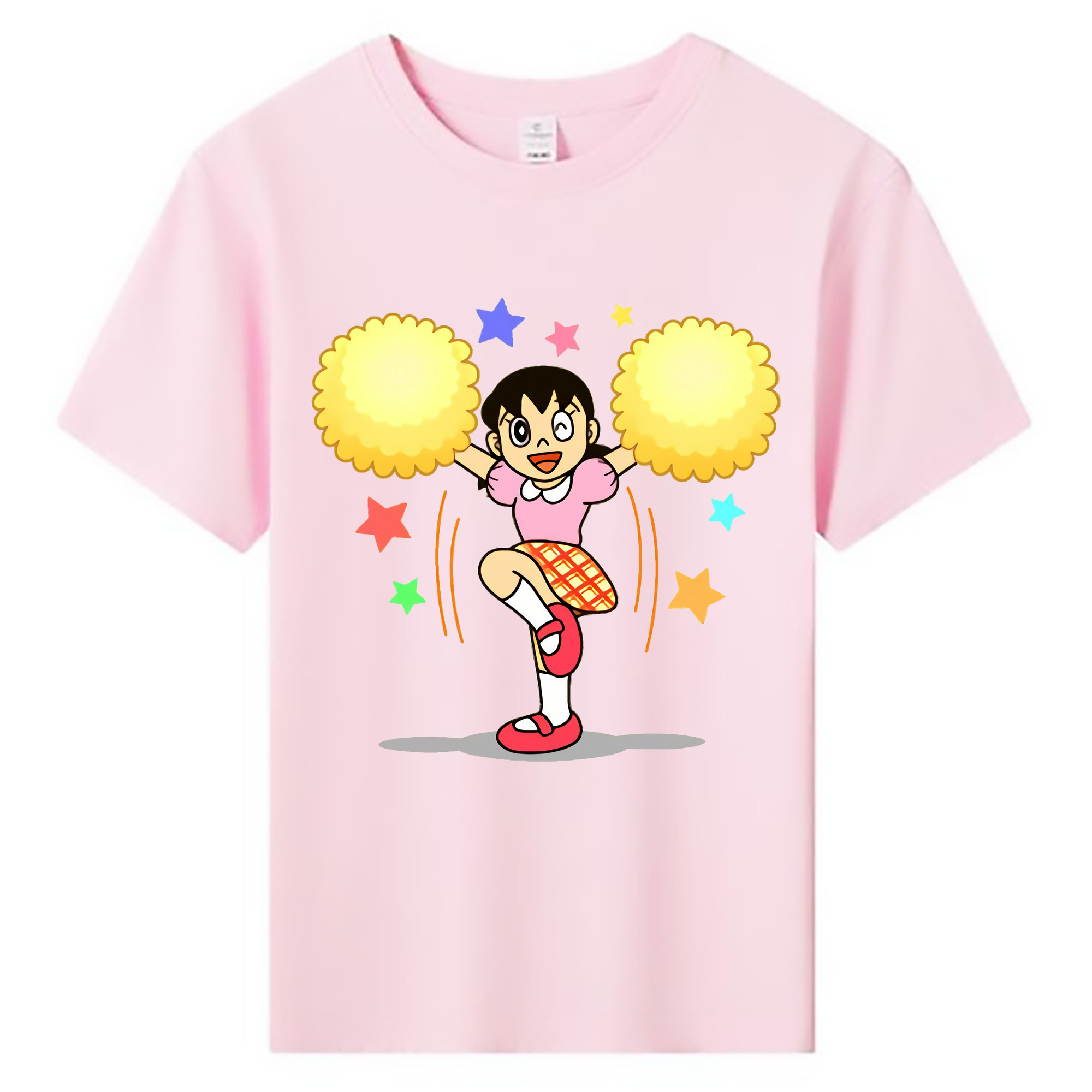 （画像用） ドラえもん みなもと しずか Doraemon Shizuka Minamoto 綿100％キッズTシャツ（フロントプリント）