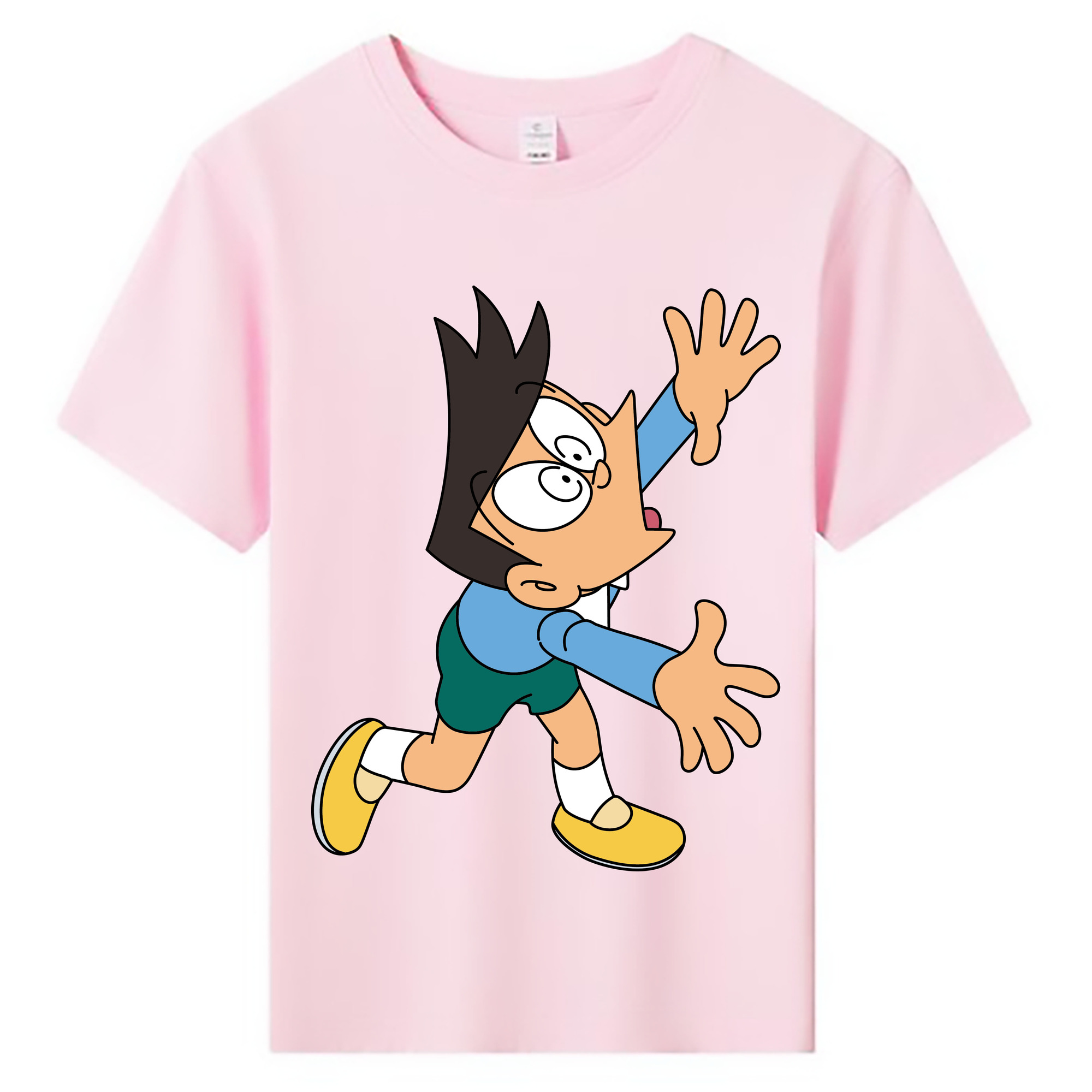 （画像用） ドラえもん 骨川 スネ夫 Doraemon Honekawa Suneo 綿100％キッズTシャツ（フロントプリント）