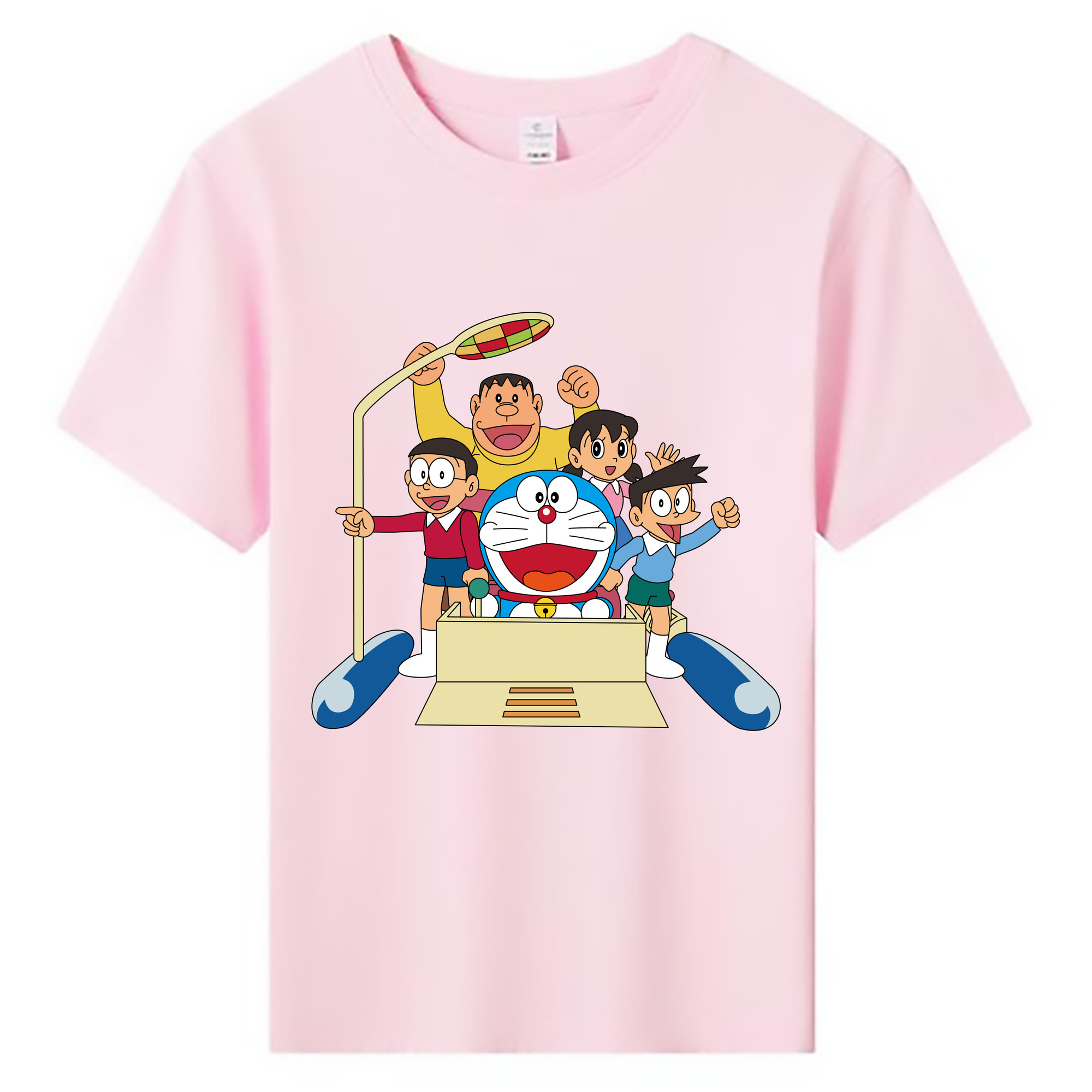 （画像用） ドラえもん 骨川 スネ夫 Doraemon Honekawa Suneo 綿100％キッズTシャツ（フロントプリント）