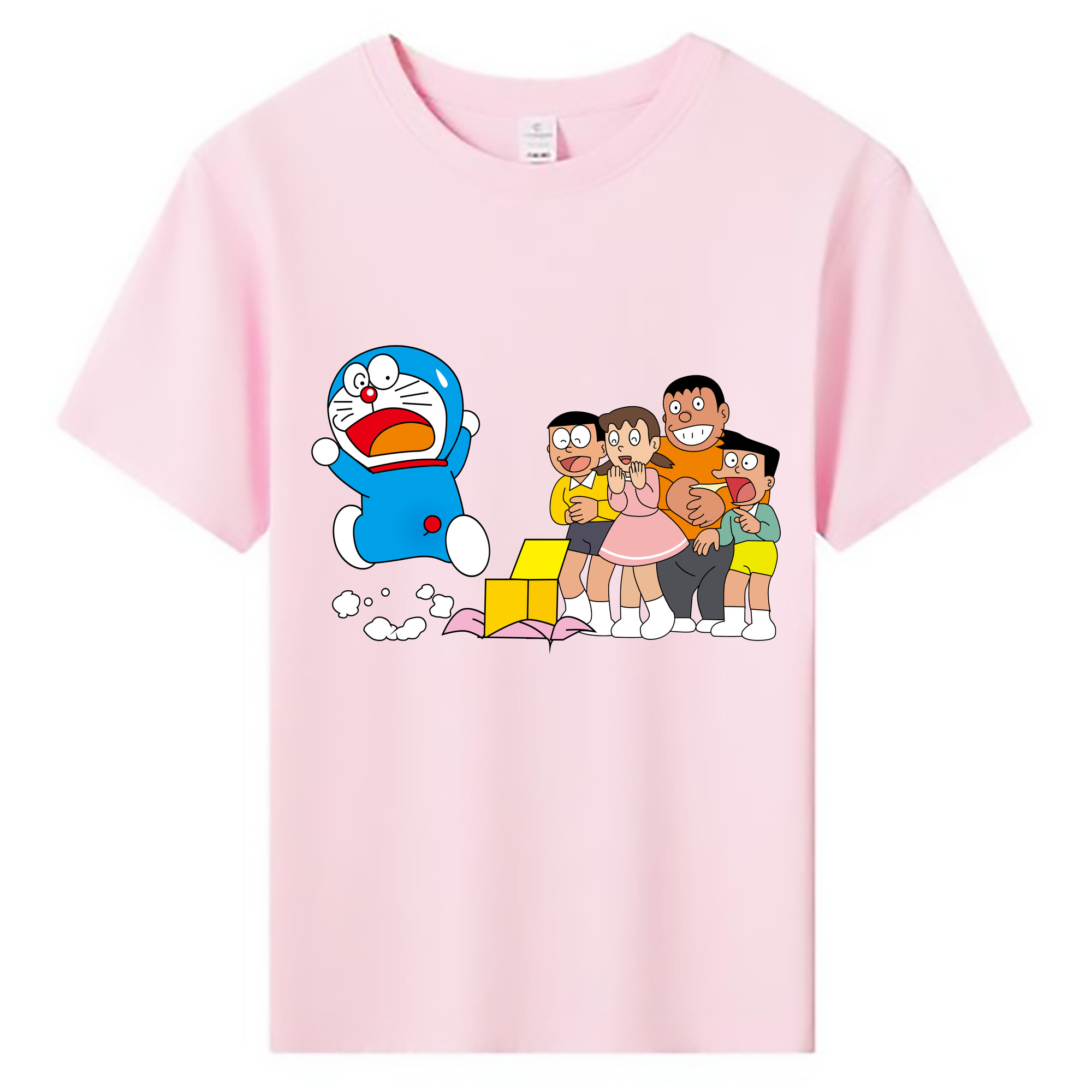 （画像用） ドラえもん 骨川 スネ夫 Doraemon Honekawa Suneo 綿100％キッズTシャツ（フロントプリント）