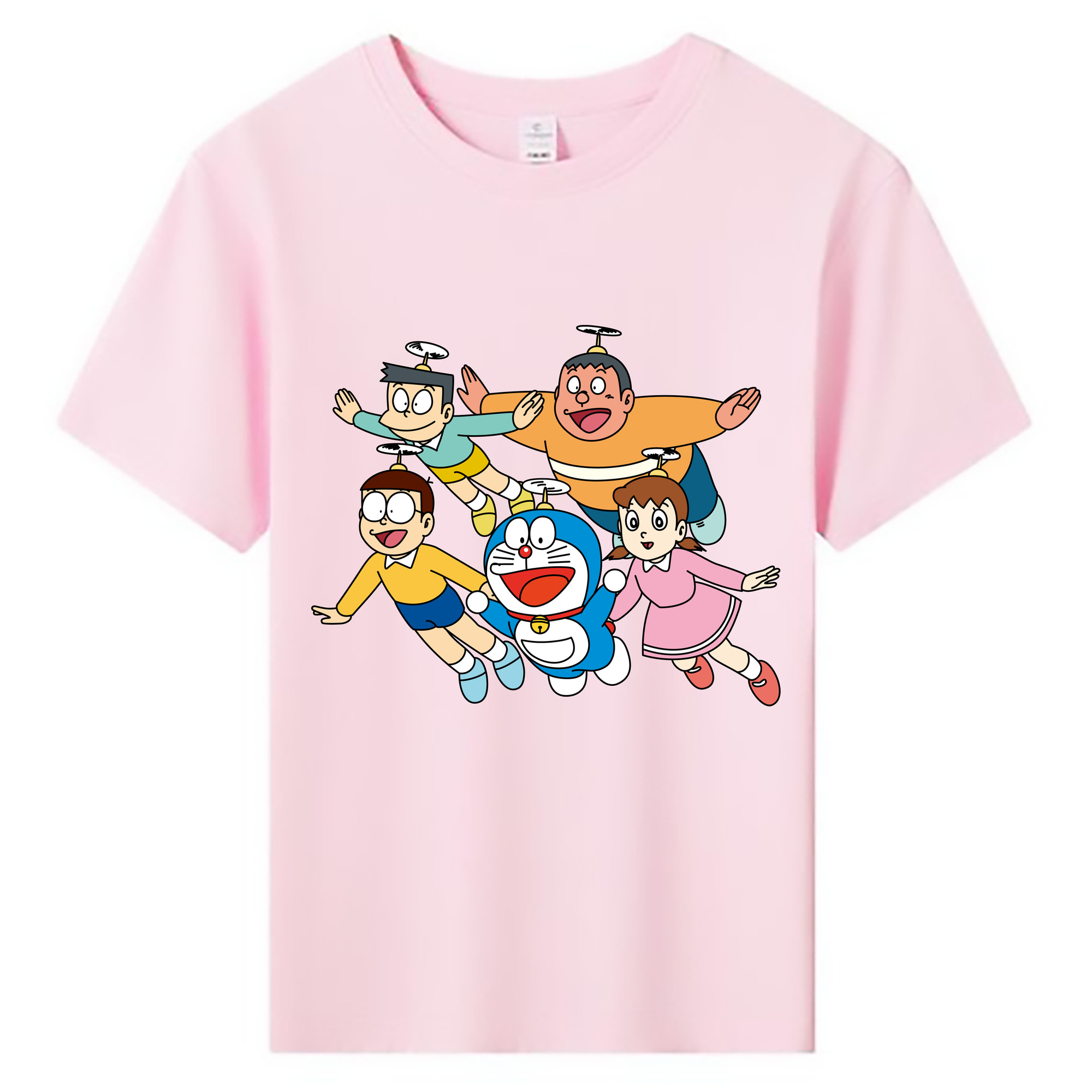 （画像用） ドラえもん 骨川 スネ夫 Doraemon Honekawa Suneo 綿100％キッズTシャツ（フロントプリント）