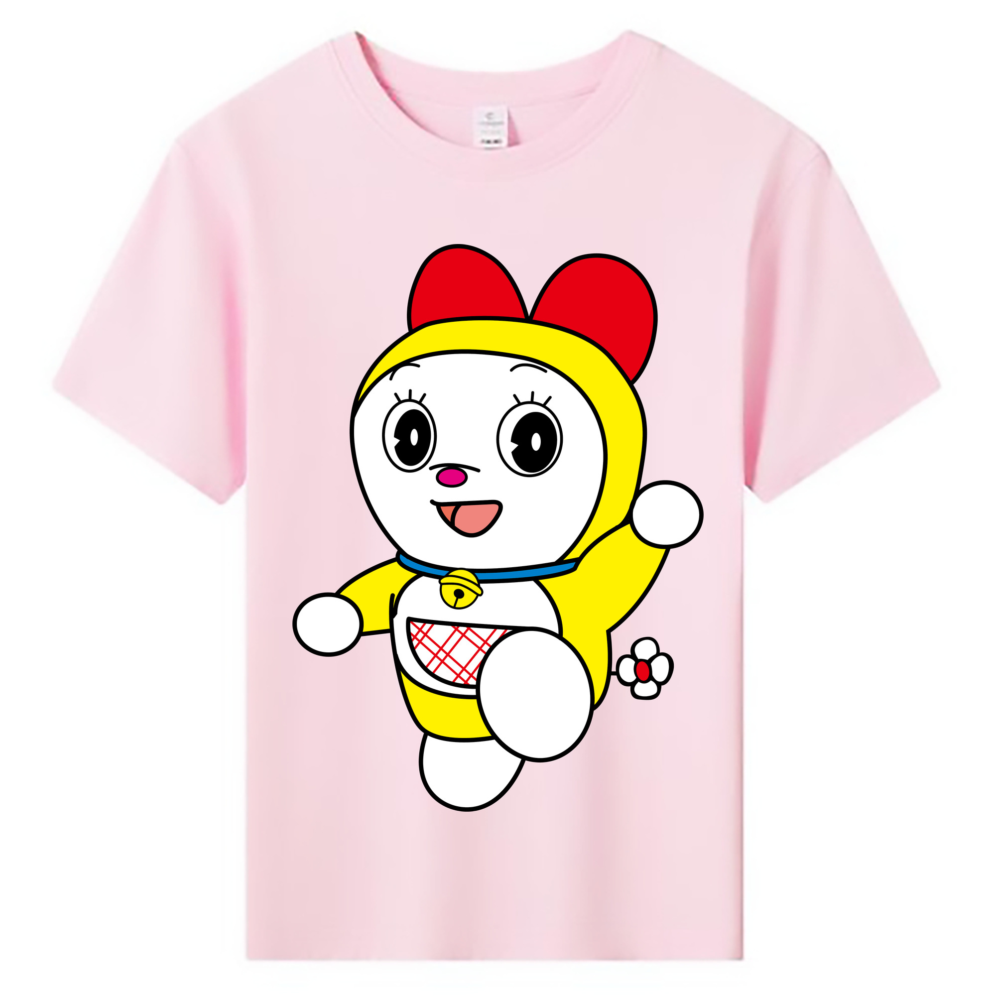 （画像用） ドラえもん ドラミ Doraemon Dorami 綿100％キッズTシャツ（フロントプリント）