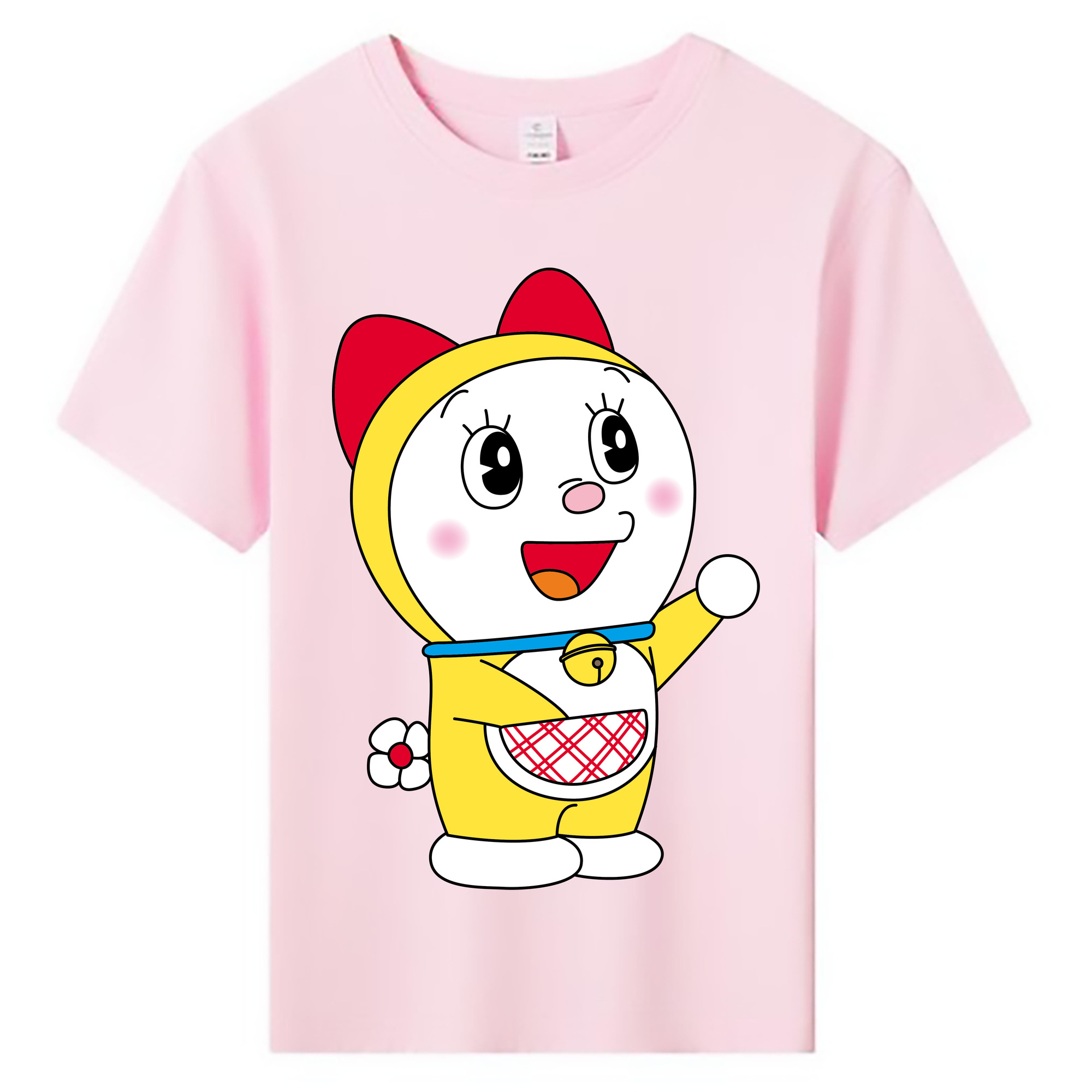 （画像用） ドラえもん ドラミ Doraemon Dorami 綿100％キッズTシャツ（フロントプリント）