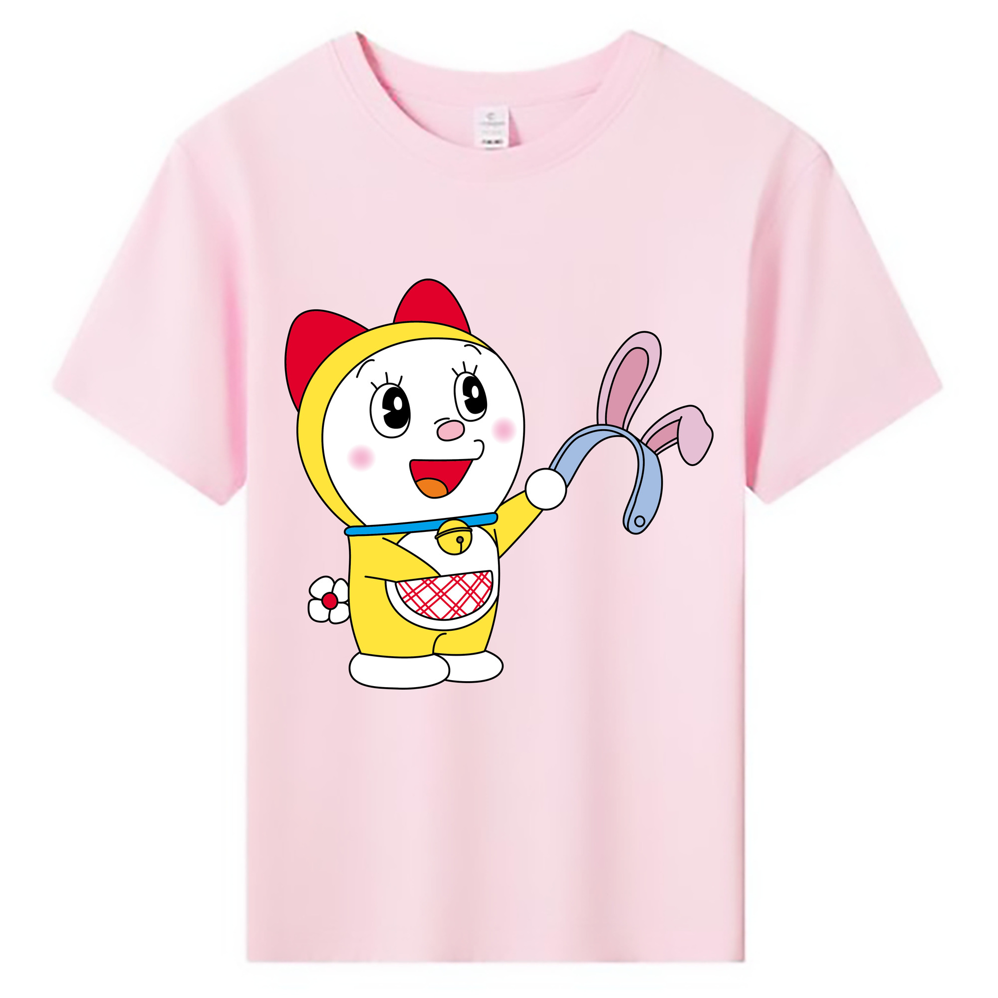 （画像用） ドラえもん ドラミ Doraemon Dorami 綿100％キッズTシャツ（フロントプリント）