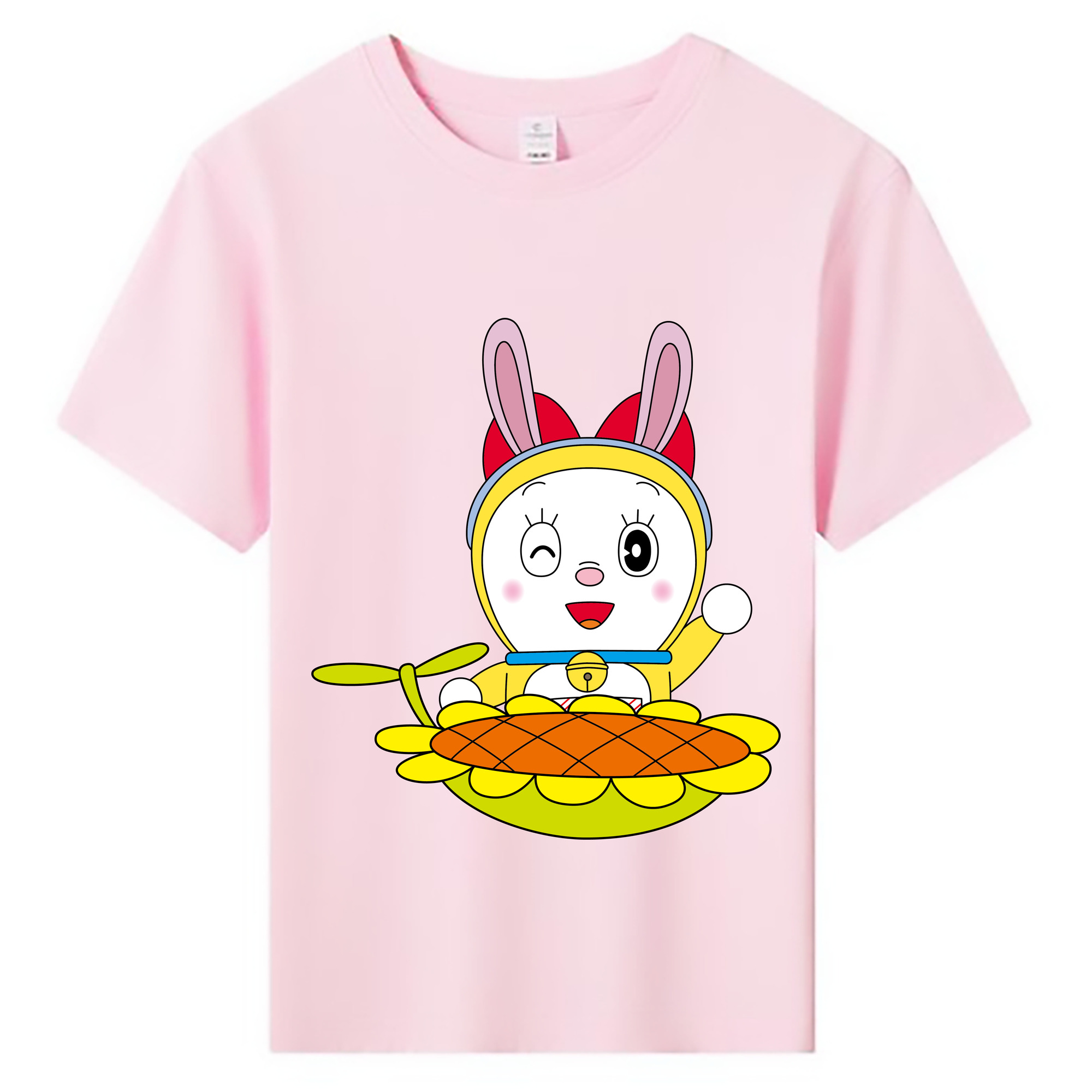 （画像用） ドラえもん ドラミ Doraemon Dorami 綿100％キッズTシャツ（フロントプリント）
