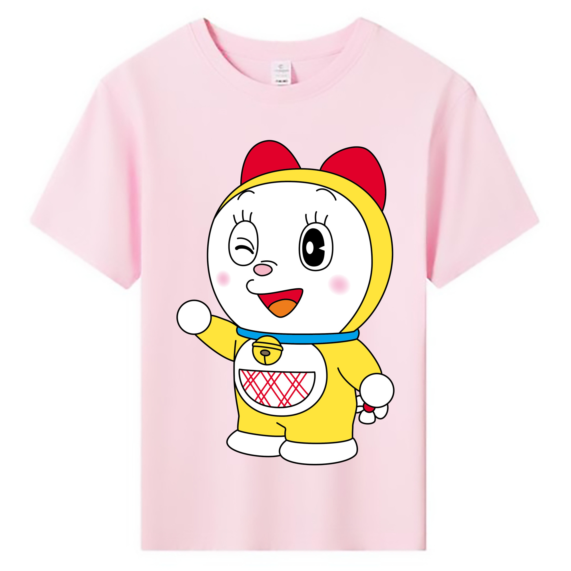 （画像用） ドラえもん ドラミ Doraemon Dorami 綿100％キッズTシャツ（フロントプリント）