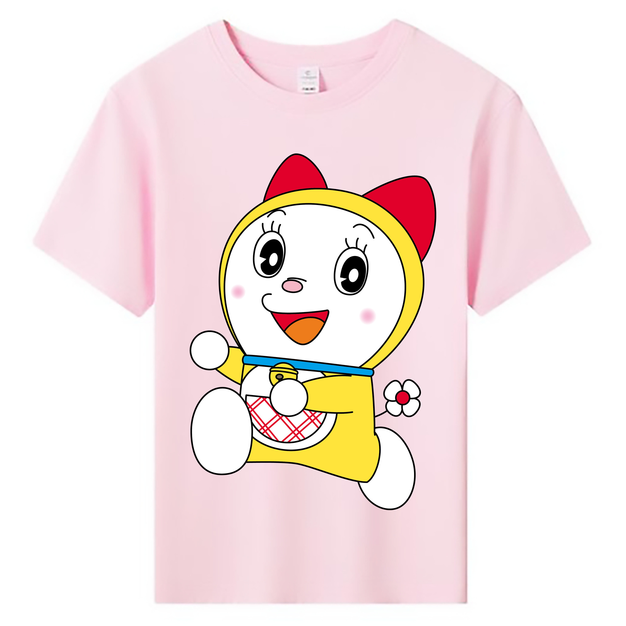 （画像用） ドラえもん ドラミ Doraemon Dorami 綿100％キッズTシャツ（フロントプリント）