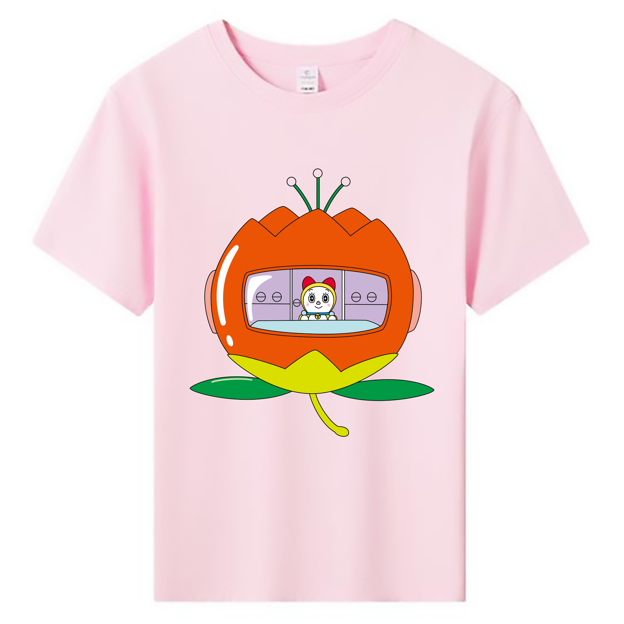 （画像用） ドラえもん ドラミ Doraemon Dorami 綿100％キッズTシャツ（フロントプリント）