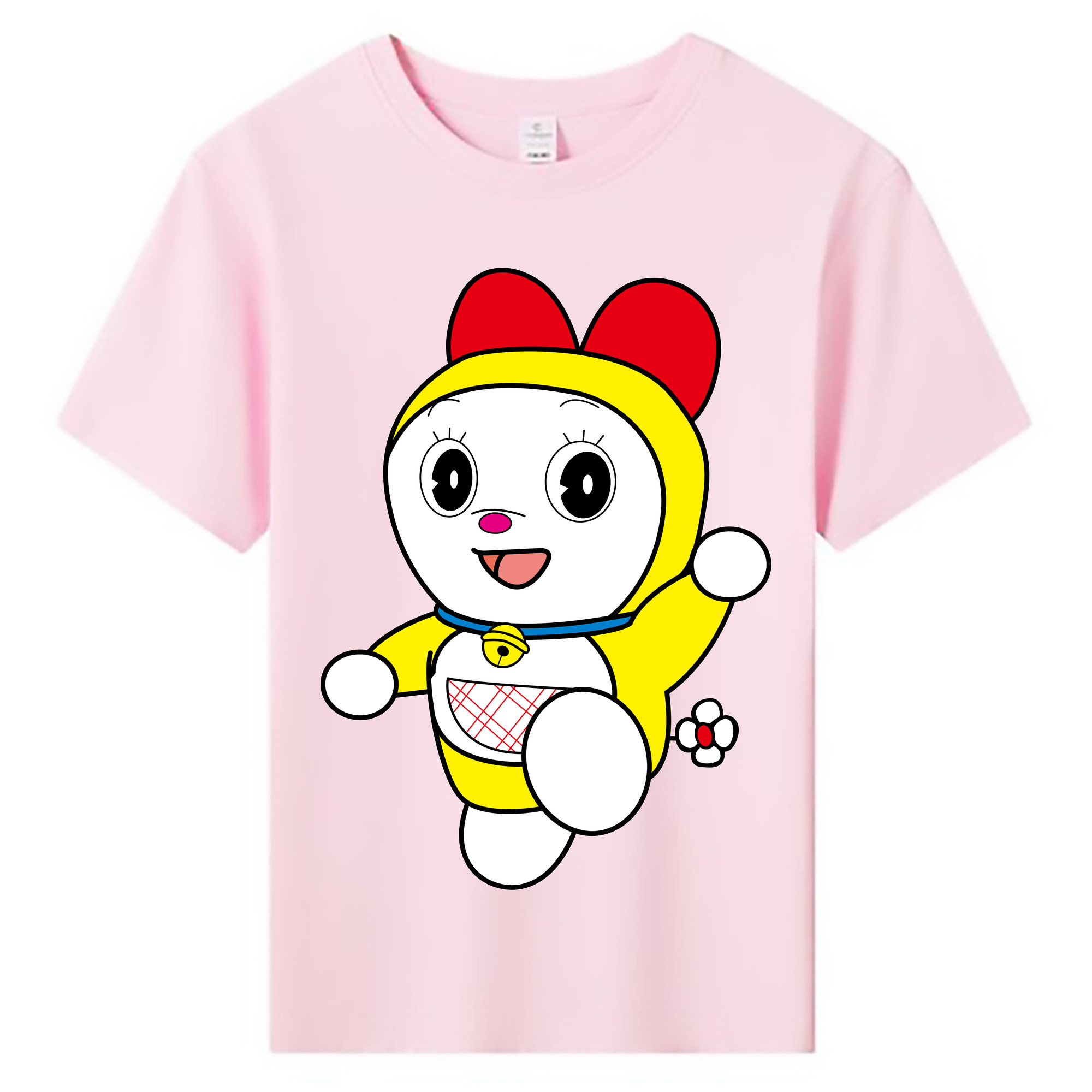（画像用） ドラえもん ドラミ Doraemon Dorami 綿100％キッズTシャツ（フロントプリント）
