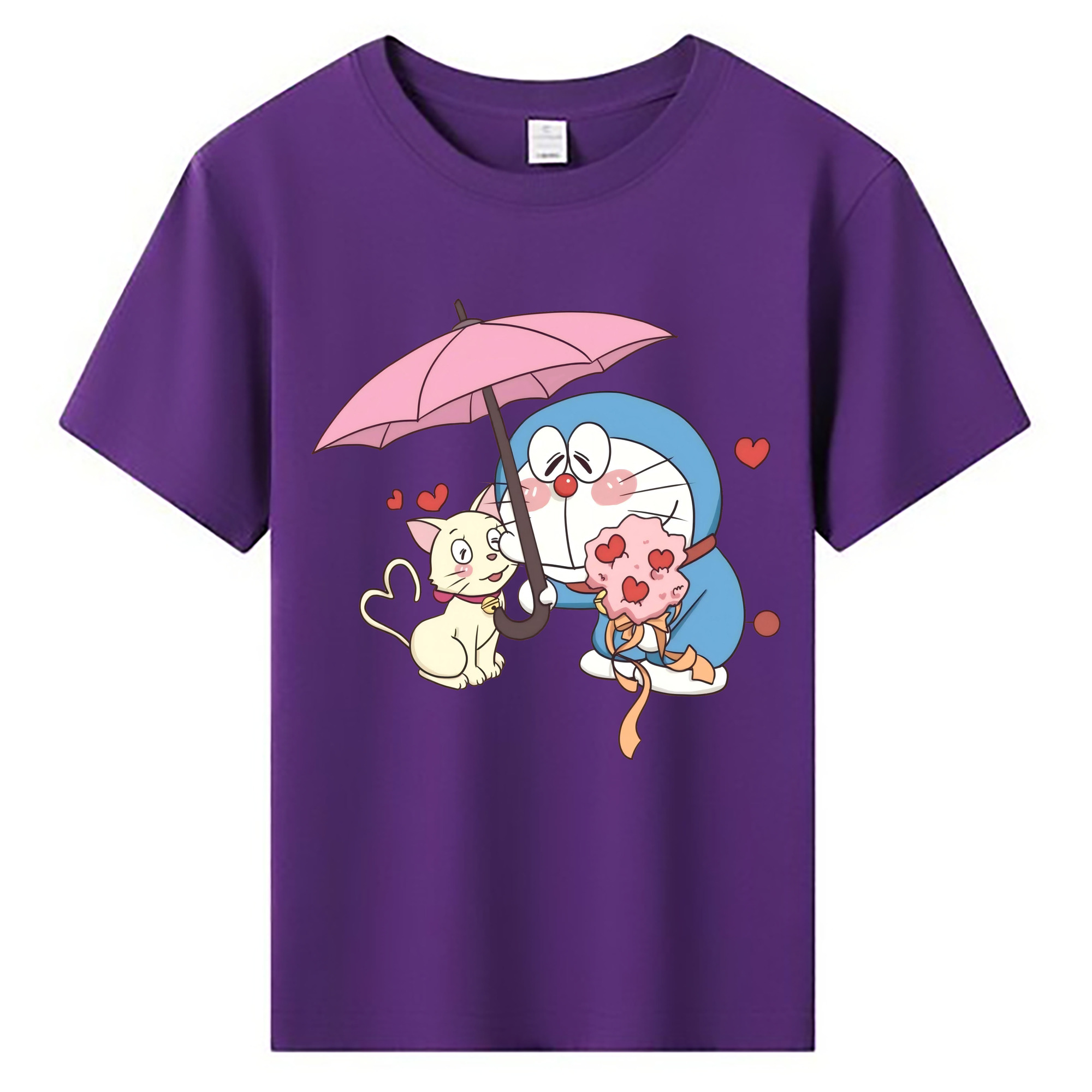 （画像用） ドラえもん Doraemon 綿100％キッズTシャツ（フロントプリント）