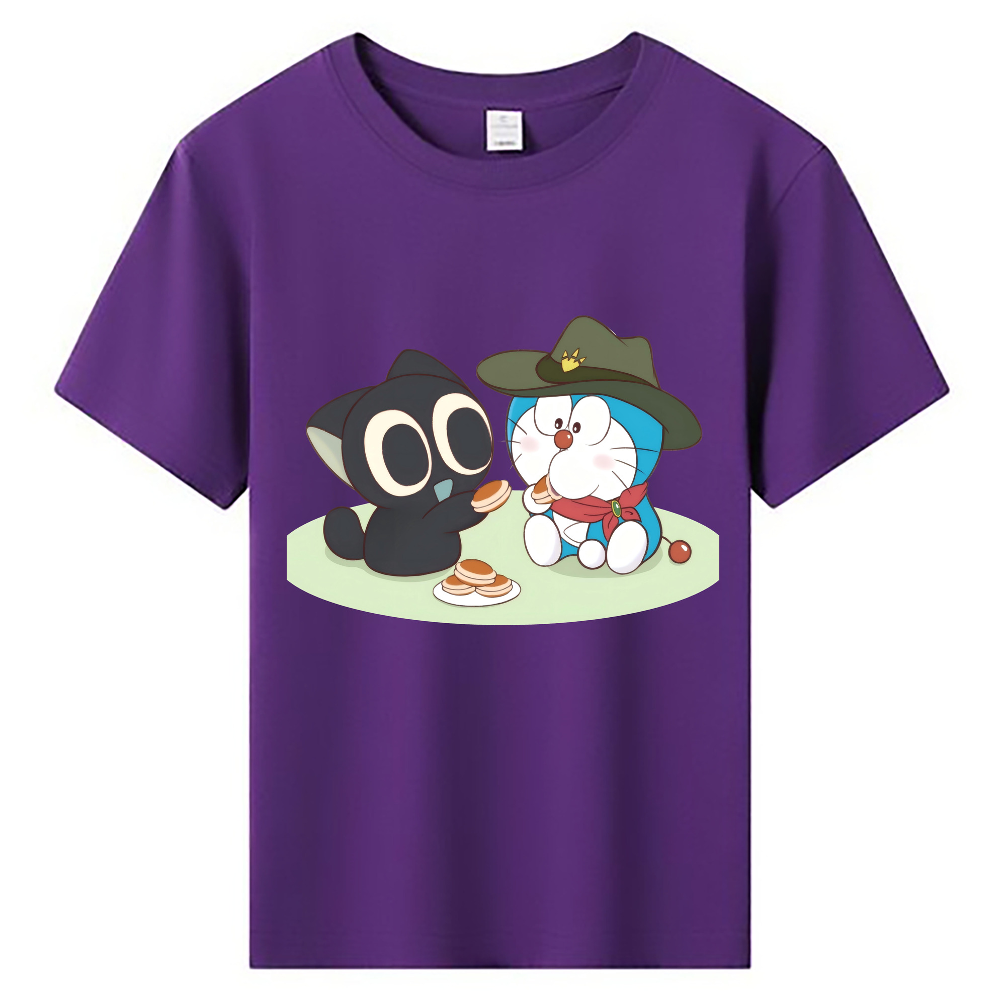 （画像用） ドラえもん Doraemon 綿100％キッズTシャツ（フロントプリント）