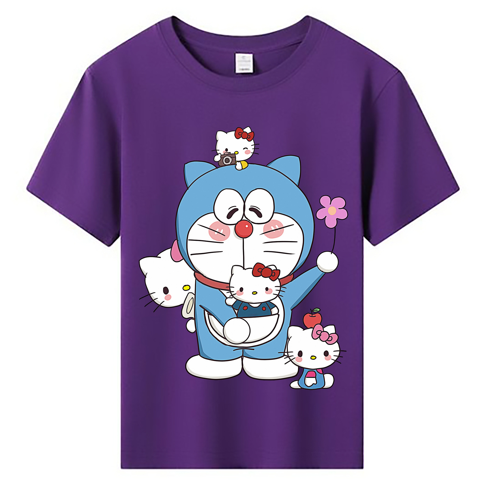 （画像用） ドラえもん Doraemon 綿100％キッズTシャツ（フロントプリント）