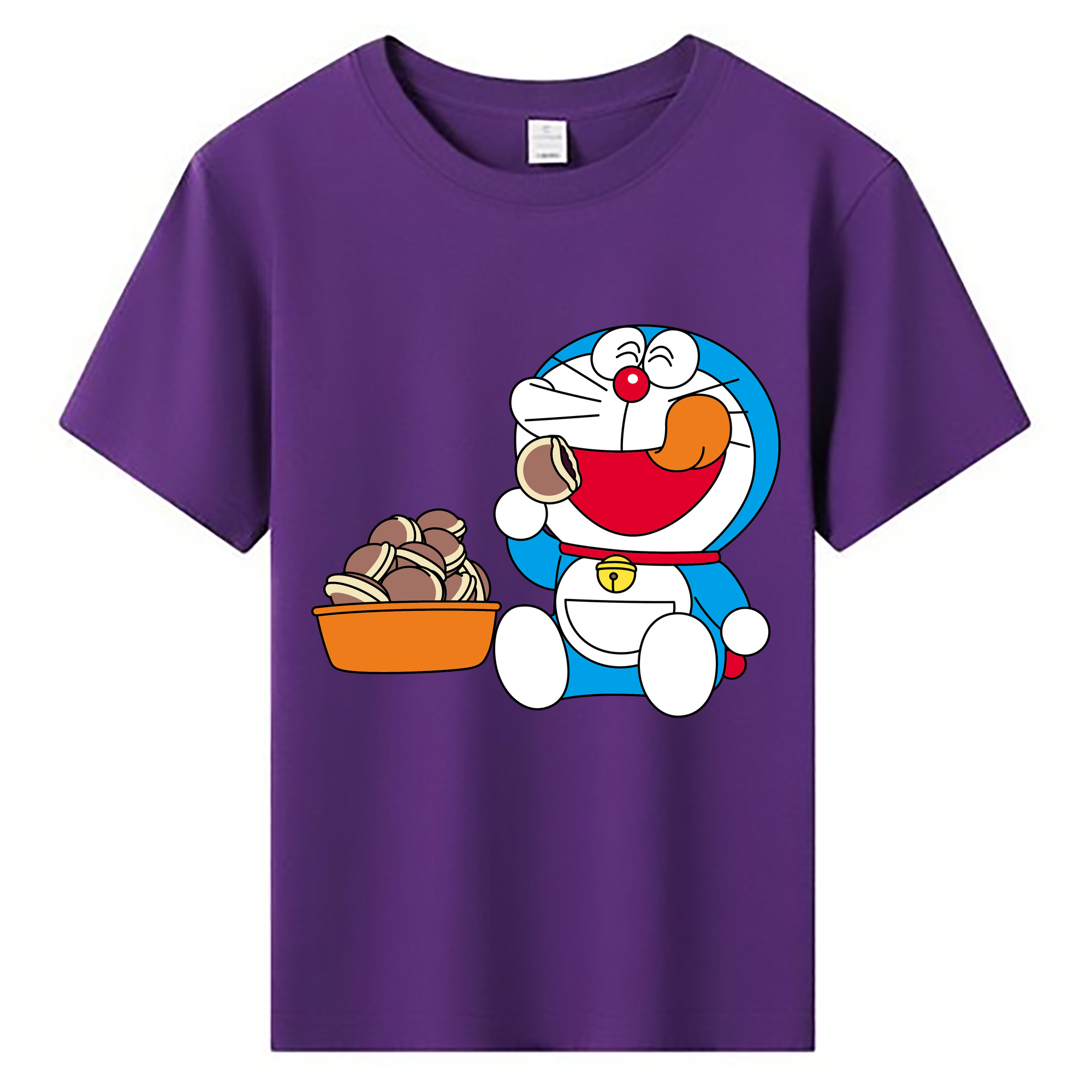 （画像用） ドラえもん Doraemon 綿100％キッズTシャツ（フロントプリント）