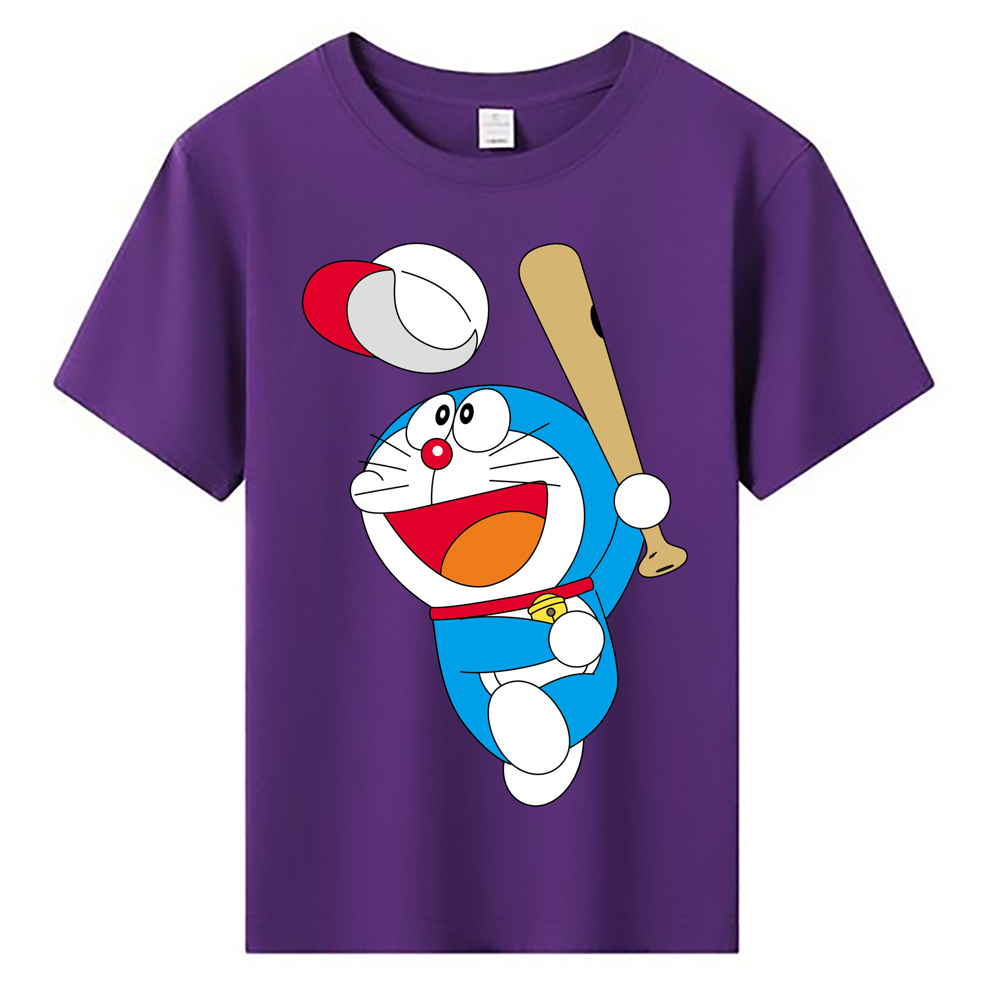 （画像用） ドラえもん Doraemon 綿100％キッズTシャツ（フロントプリント）