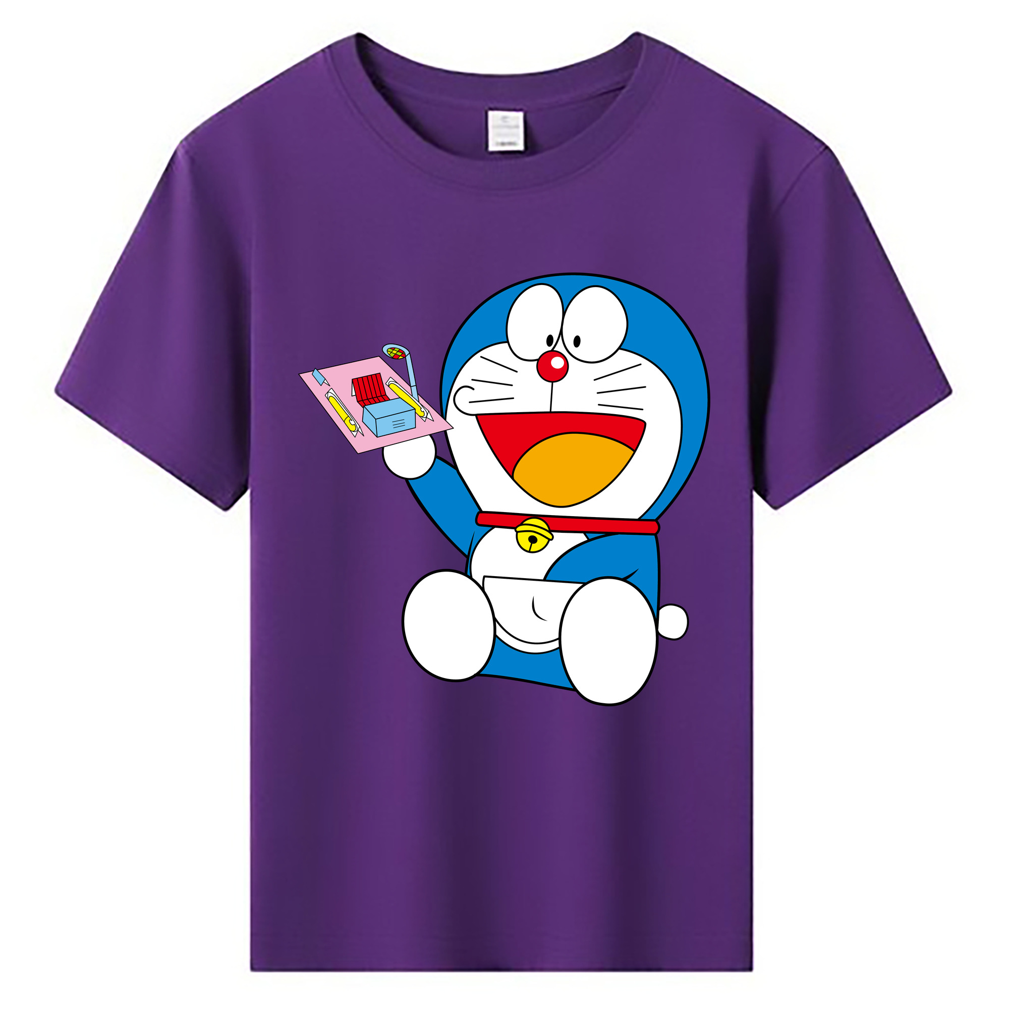 （画像用） ドラえもん Doraemon 綿100％キッズTシャツ（フロントプリント）