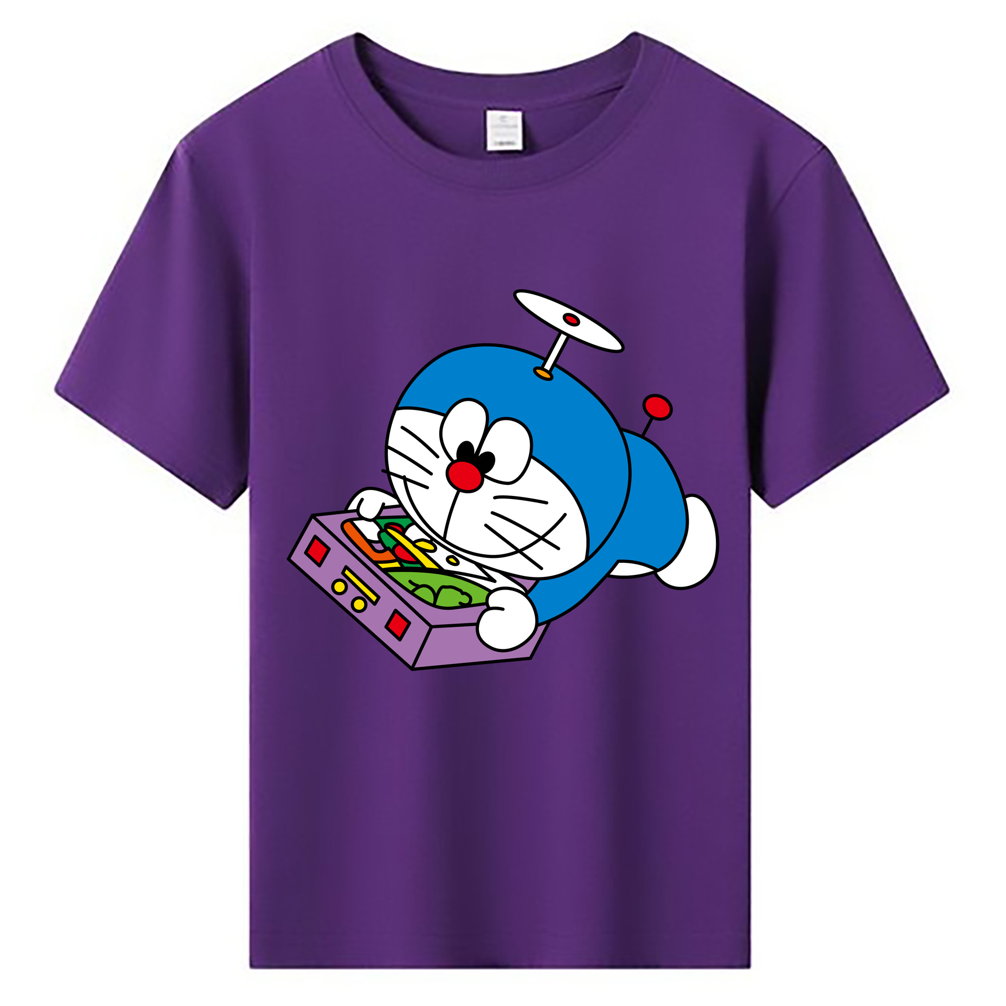 （画像用） ドラえもん Doraemon 綿100％キッズTシャツ（フロントプリント）