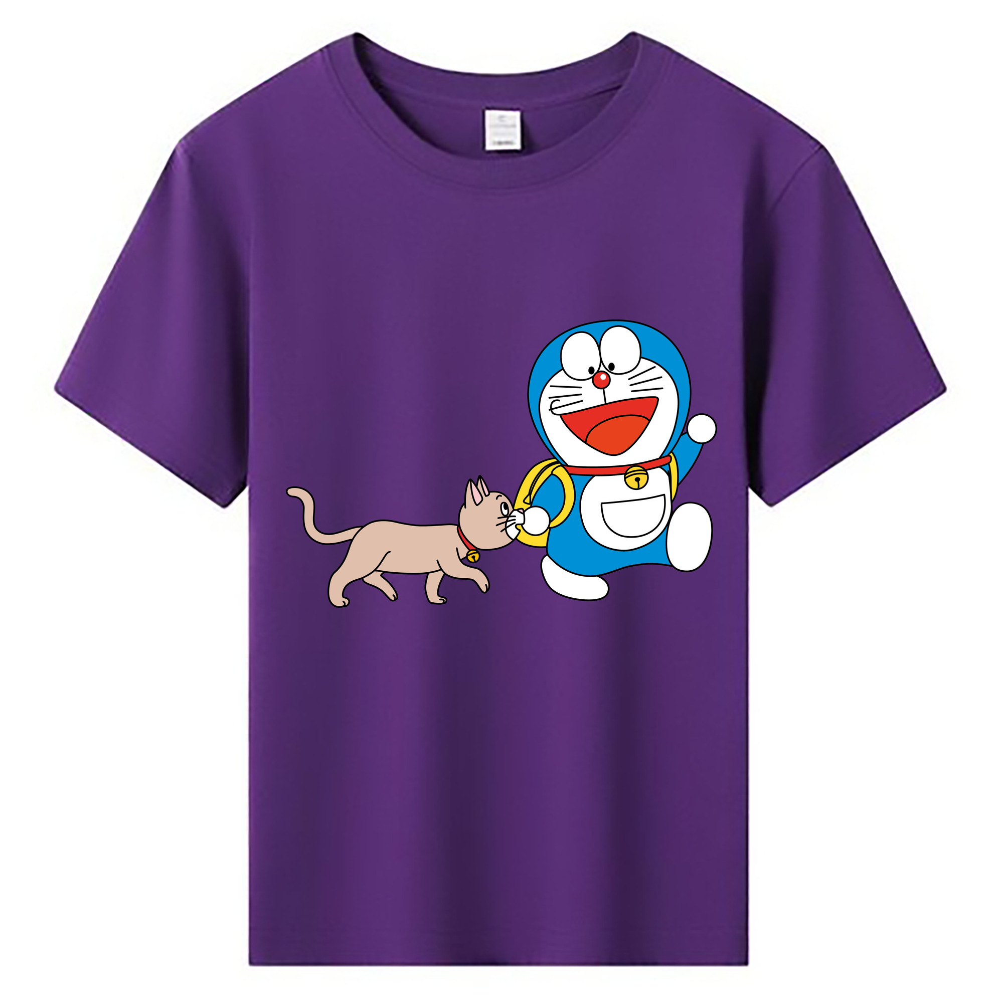 （画像用） ドラえもん Doraemon 綿100％キッズTシャツ（フロントプリント）