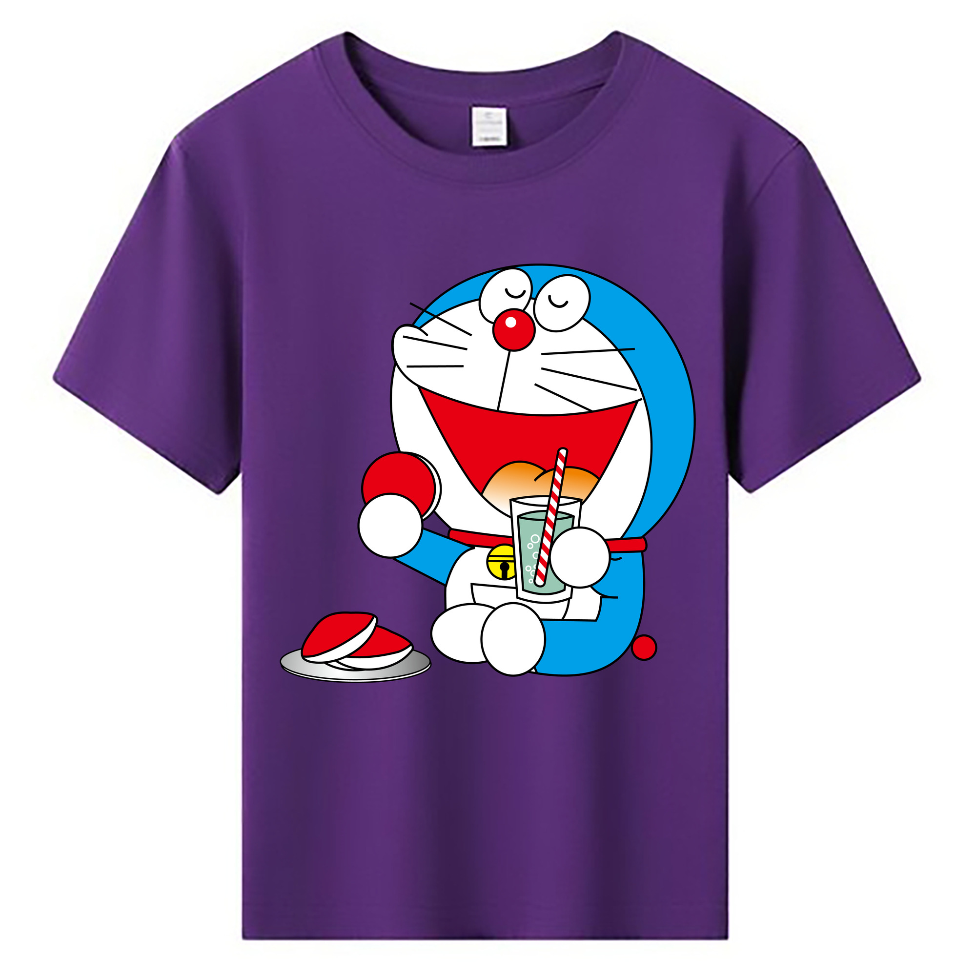 （画像用） ドラえもん Doraemon 綿100％キッズTシャツ（フロントプリント）
