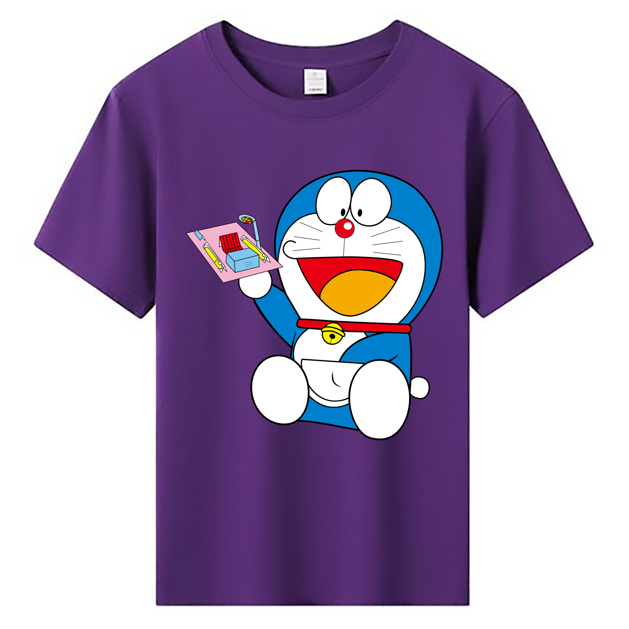 （画像用） ドラえもん Doraemon 綿100％キッズTシャツ（フロントプリント）