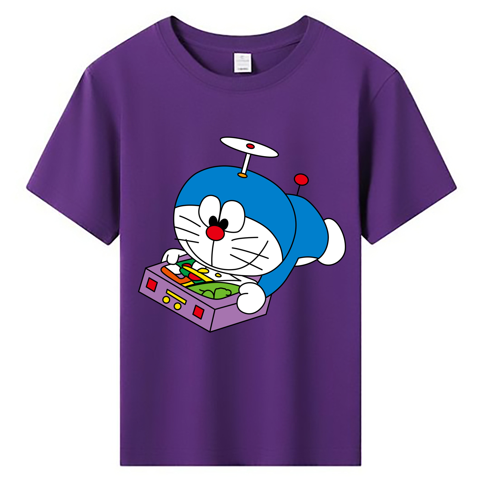 （画像用） ドラえもん Doraemon 綿100％キッズTシャツ（フロントプリント）