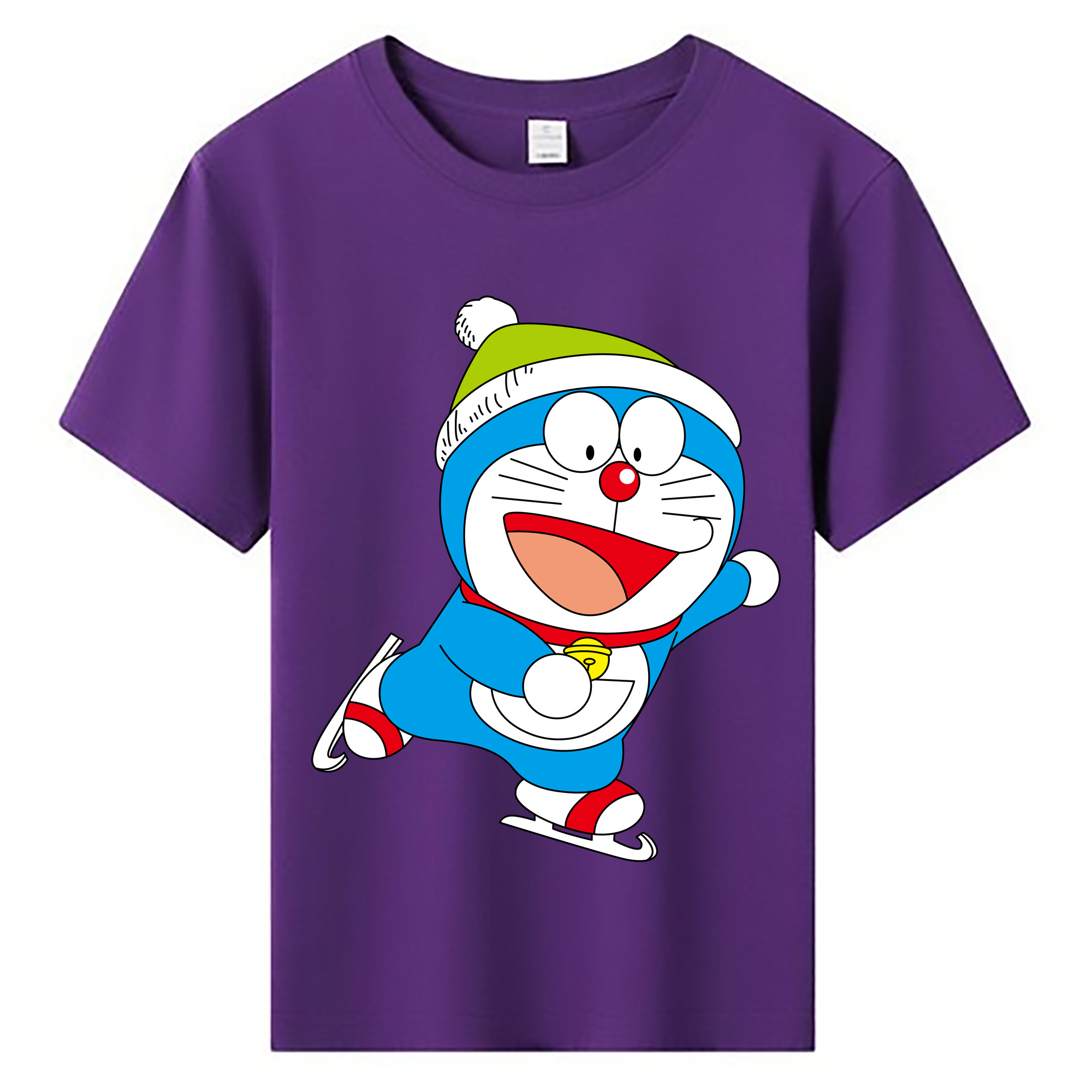 （画像用） ドラえもん Doraemon 綿100％キッズTシャツ（フロントプリント）