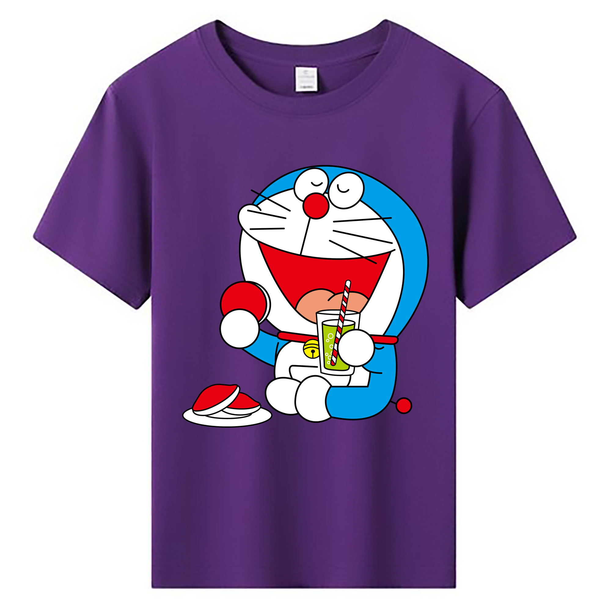 （画像用） ドラえもん Doraemon 綿100％キッズTシャツ（フロントプリント）