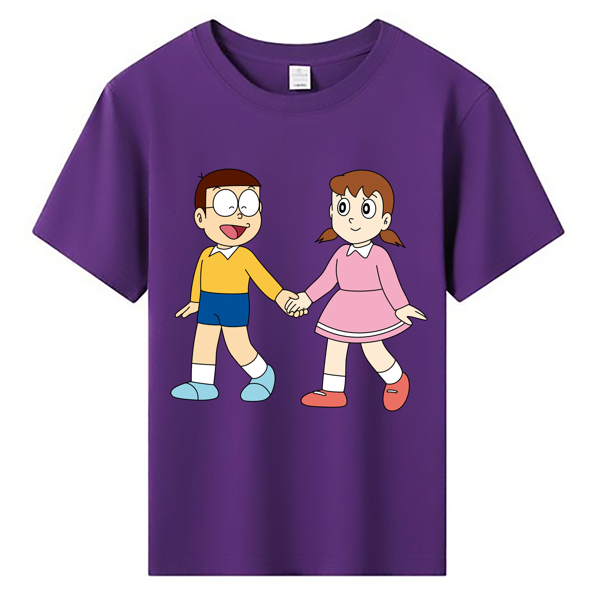 （画像用） ドラえもん 野比 のび太 Doraemon Nobita Nobi 綿100％キッズTシャツ（フロントプリント）
