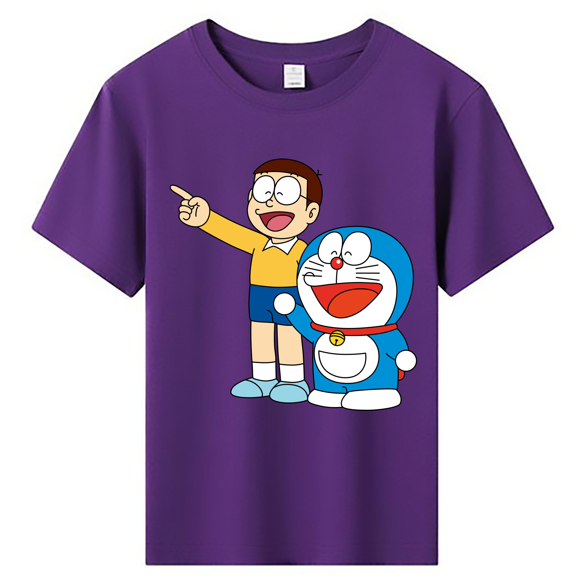 （画像用） ドラえもん 野比 のび太 Doraemon Nobita Nobi 綿100％キッズTシャツ（フロントプリント）
