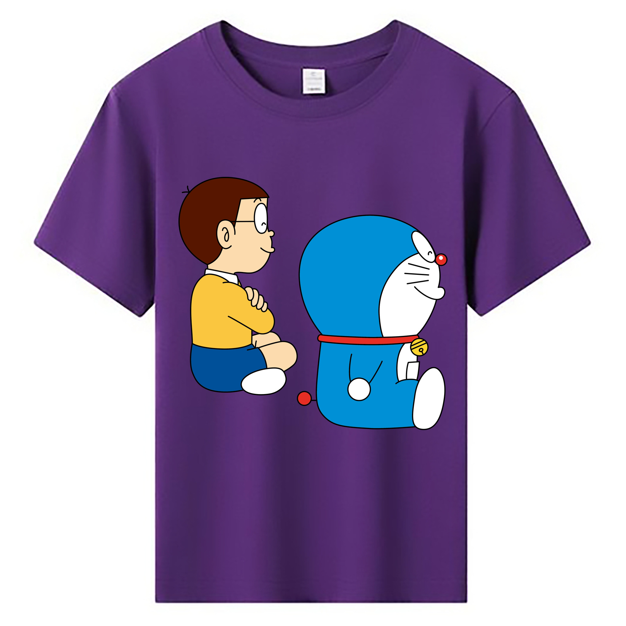 （画像用） ドラえもん 野比 のび太 Doraemon Nobita Nobi 綿100％キッズTシャツ（フロントプリント）