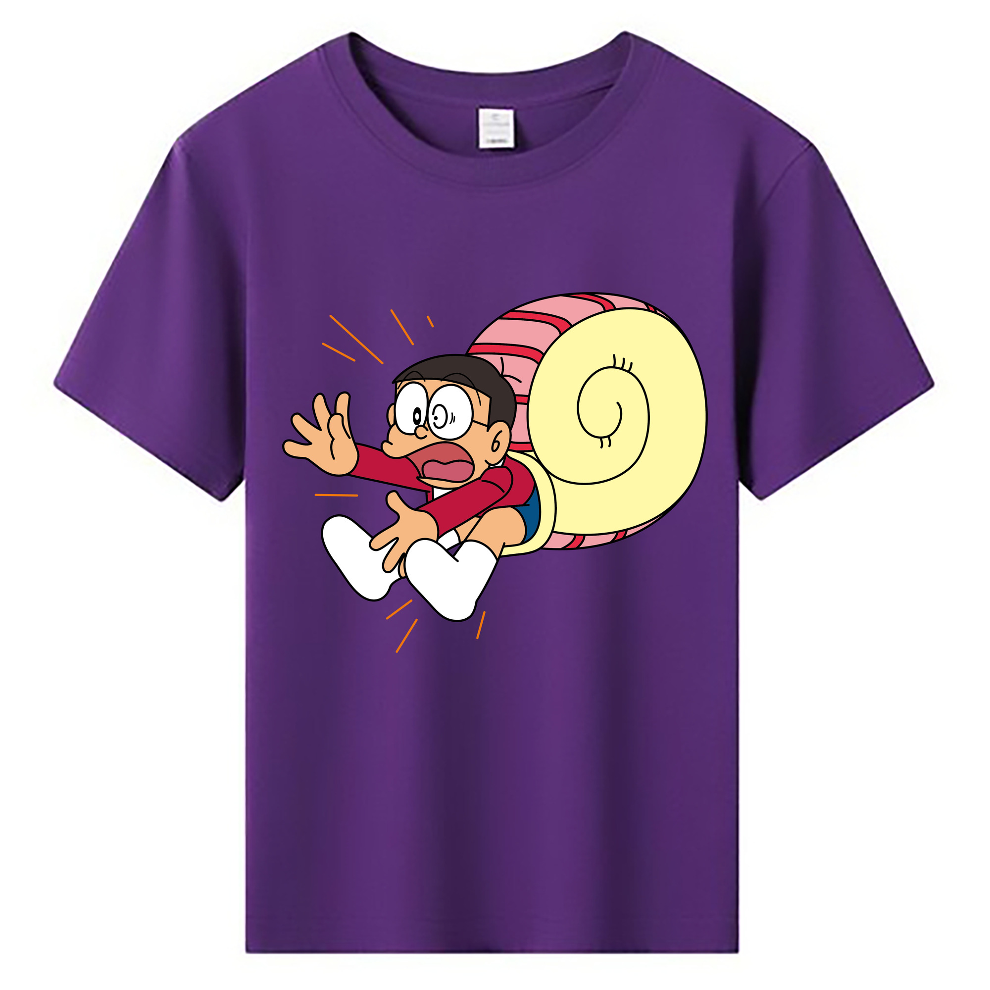 （画像用） ドラえもん 野比 のび太 Doraemon Nobita Nobi 綿100％キッズTシャツ（フロントプリント）