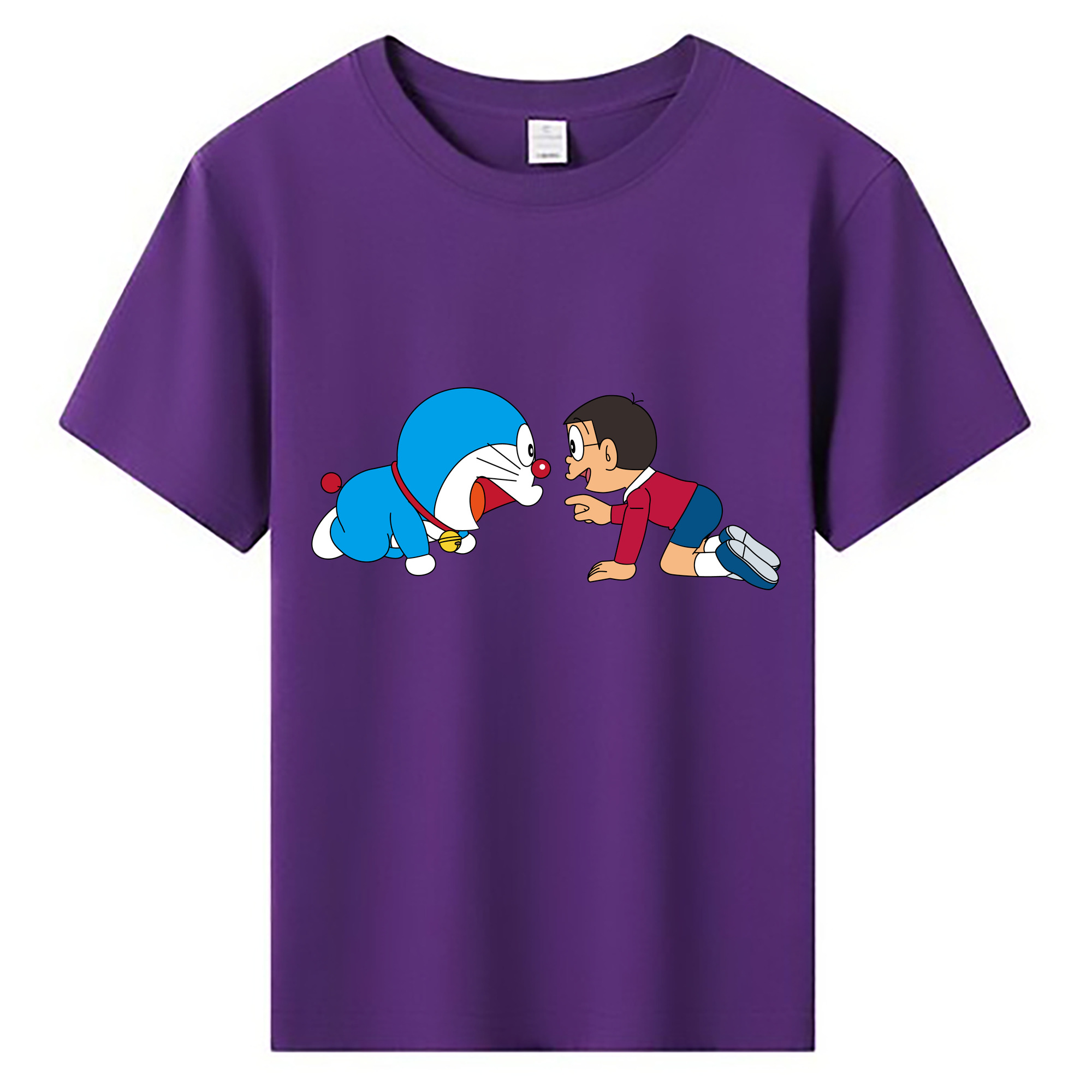 （画像用） ドラえもん 野比 のび太 Doraemon Nobita Nobi 綿100％キッズTシャツ（フロントプリント）