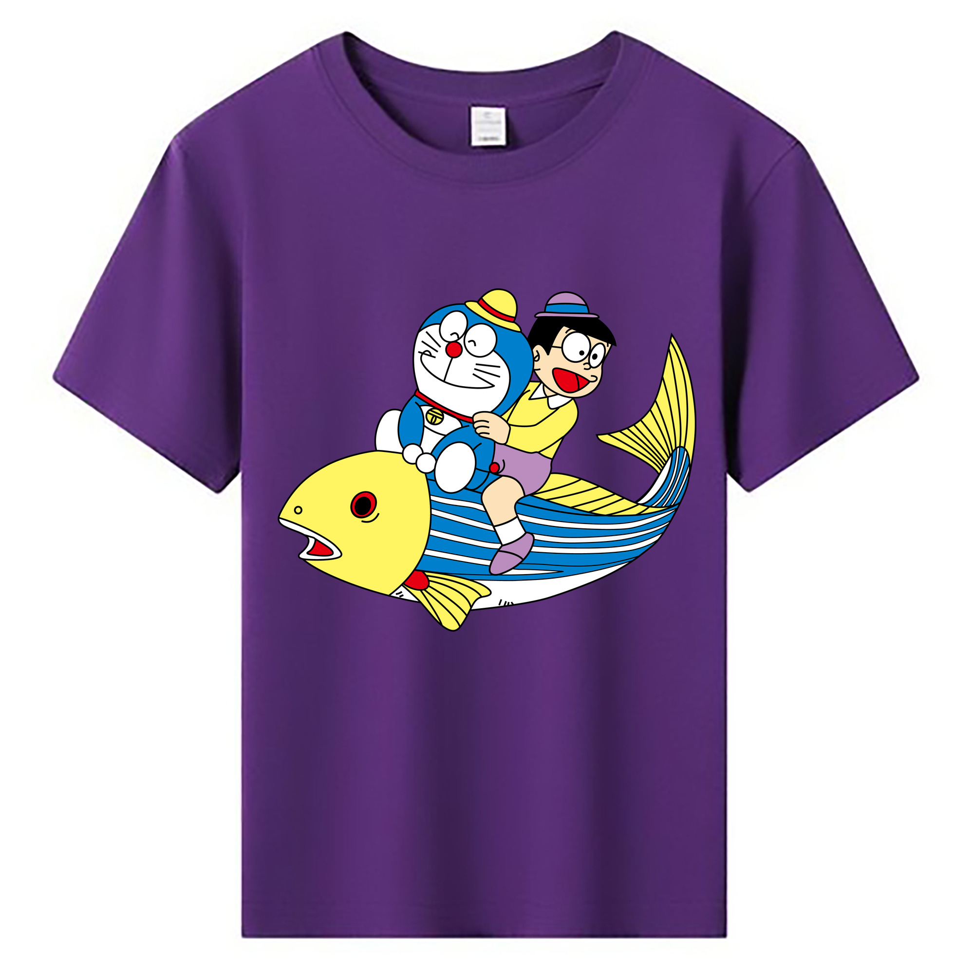 （画像用） ドラえもん 野比 のび太 Doraemon Nobita Nobi 綿100％キッズTシャツ（フロントプリント）