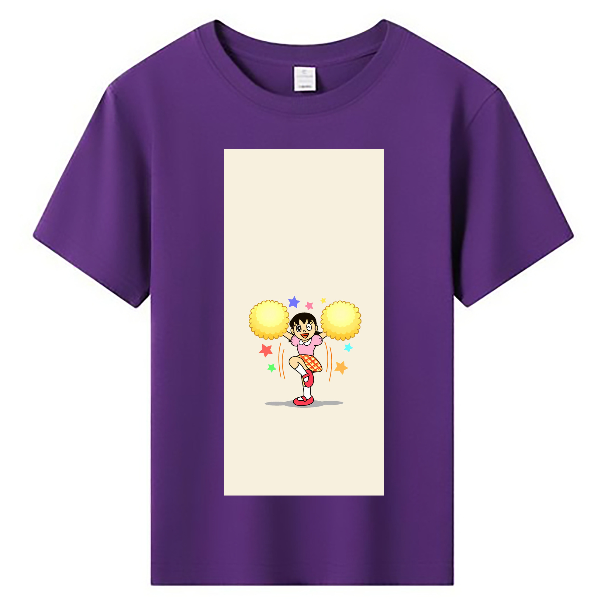 （画像用） ドラえもん みなもと しずか Doraemon Shizuka Minamoto 綿100％キッズTシャツ（フロントプリント）