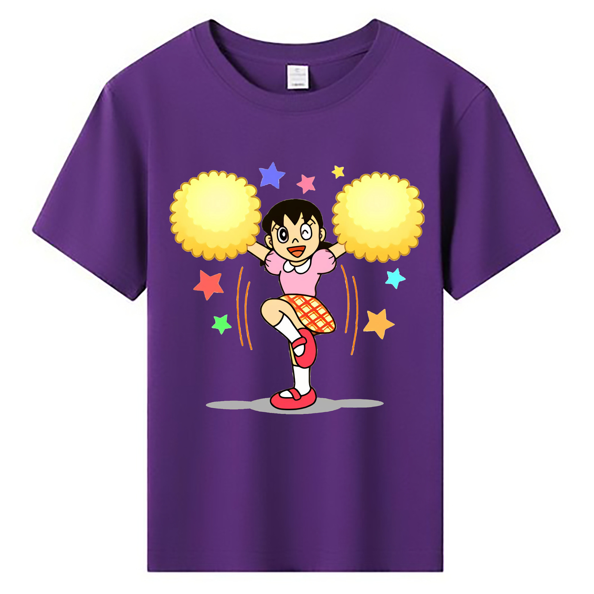 （画像用） ドラえもん みなもと しずか Doraemon Shizuka Minamoto 綿100％キッズTシャツ（フロントプリント）