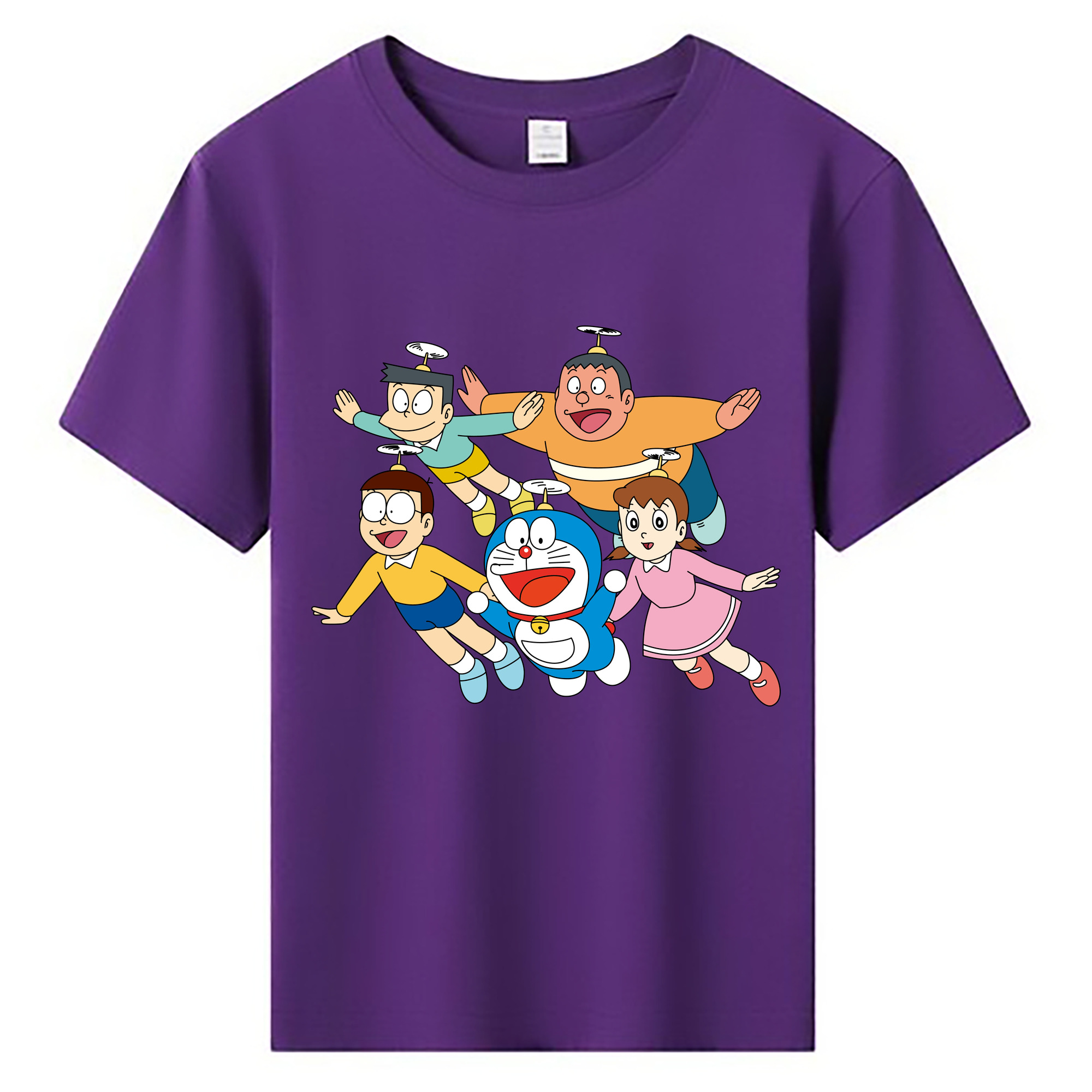 （画像用） ドラえもん 骨川 スネ夫 Doraemon Honekawa Suneo 綿100％キッズTシャツ（フロントプリント）