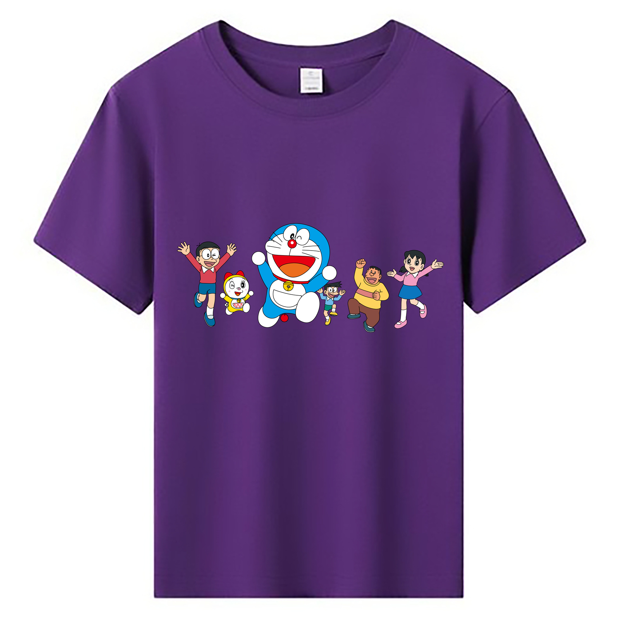 （画像用） ドラえもん 骨川 スネ夫 Doraemon Honekawa Suneo 綿100％キッズTシャツ（フロントプリント）