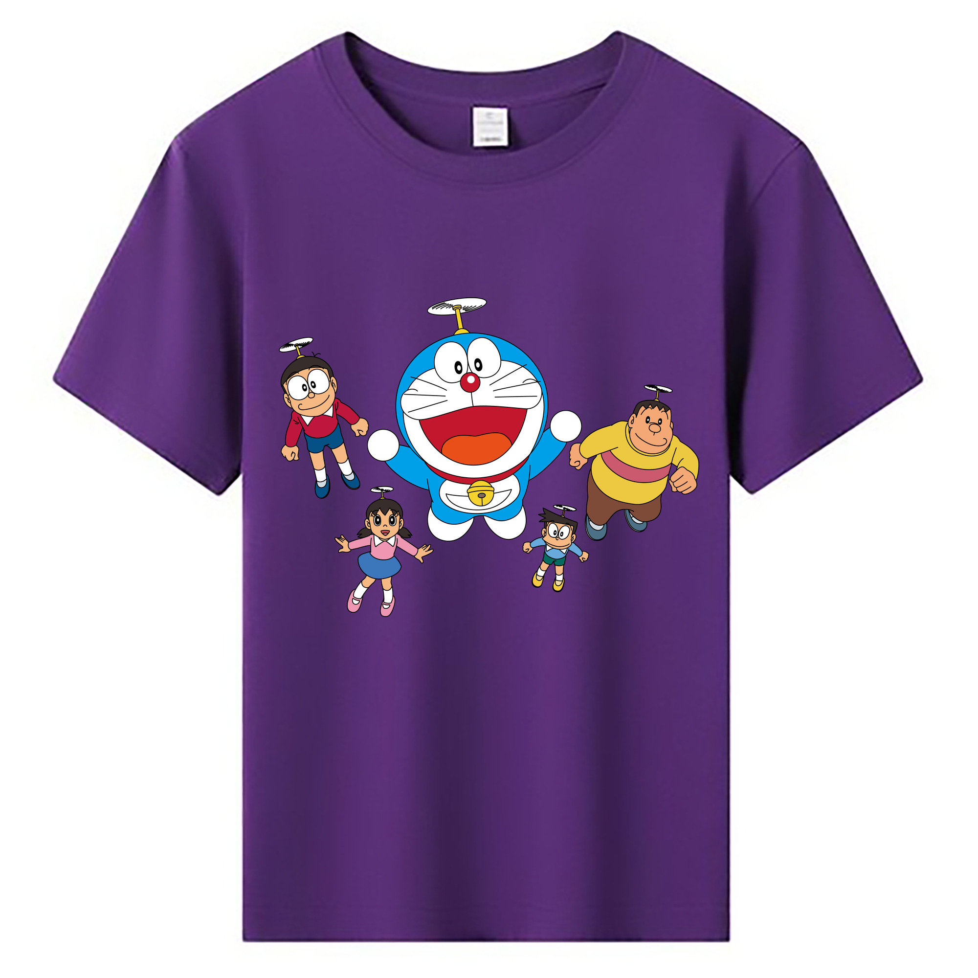 （画像用） ドラえもん 骨川 スネ夫 Doraemon Honekawa Suneo 綿100％キッズTシャツ（フロントプリント）